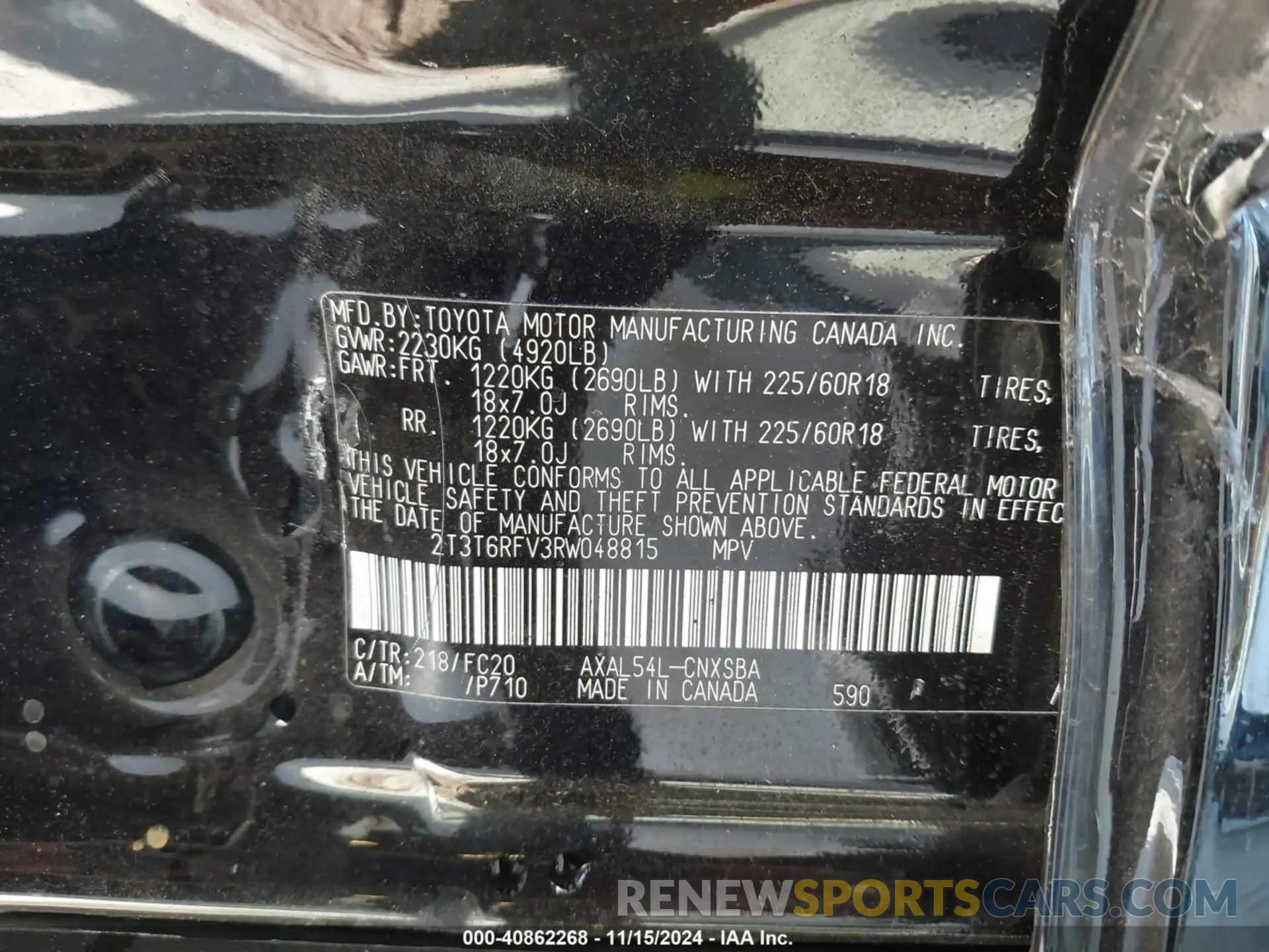 9 Фотография поврежденного автомобиля 2T3T6RFV3RW048815 TOYOTA RAV4 HYBRID 2024