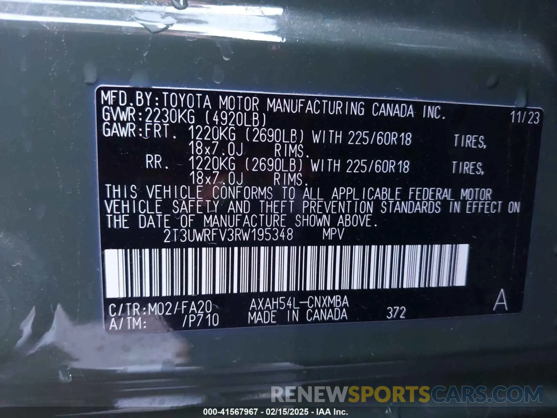 9 Фотография поврежденного автомобиля 2T3UWRFV3RW195348 TOYOTA RAV4 HYBRID 2024