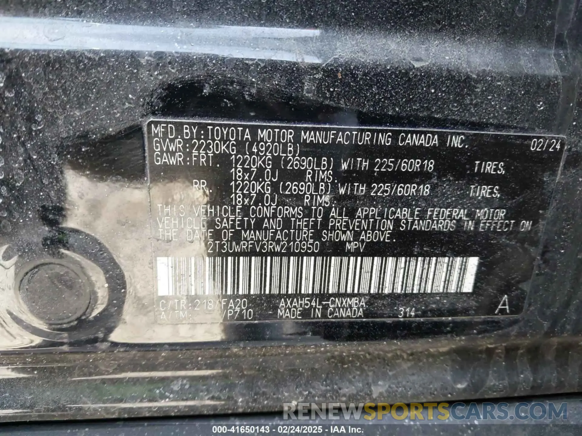 9 Photograph of a damaged car 2T3UWRFV3RW210950 TOYOTA RAV4 HYBRID 2024