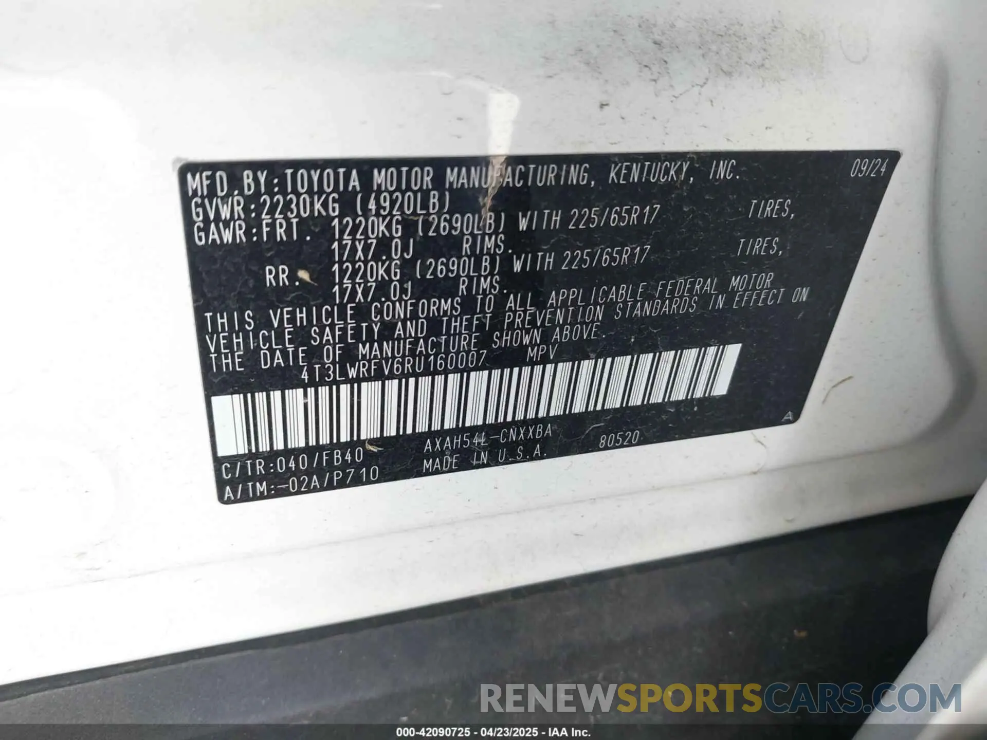 9 Фотография поврежденного автомобиля 4T3LWRFV6RU160007 TOYOTA RAV4 HYBRID 2024