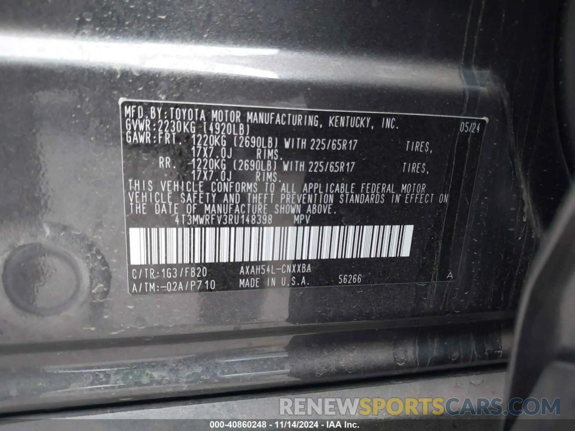 9 Фотография поврежденного автомобиля 4T3MWRFV3RU148398 TOYOTA RAV4 HYBRID 2024