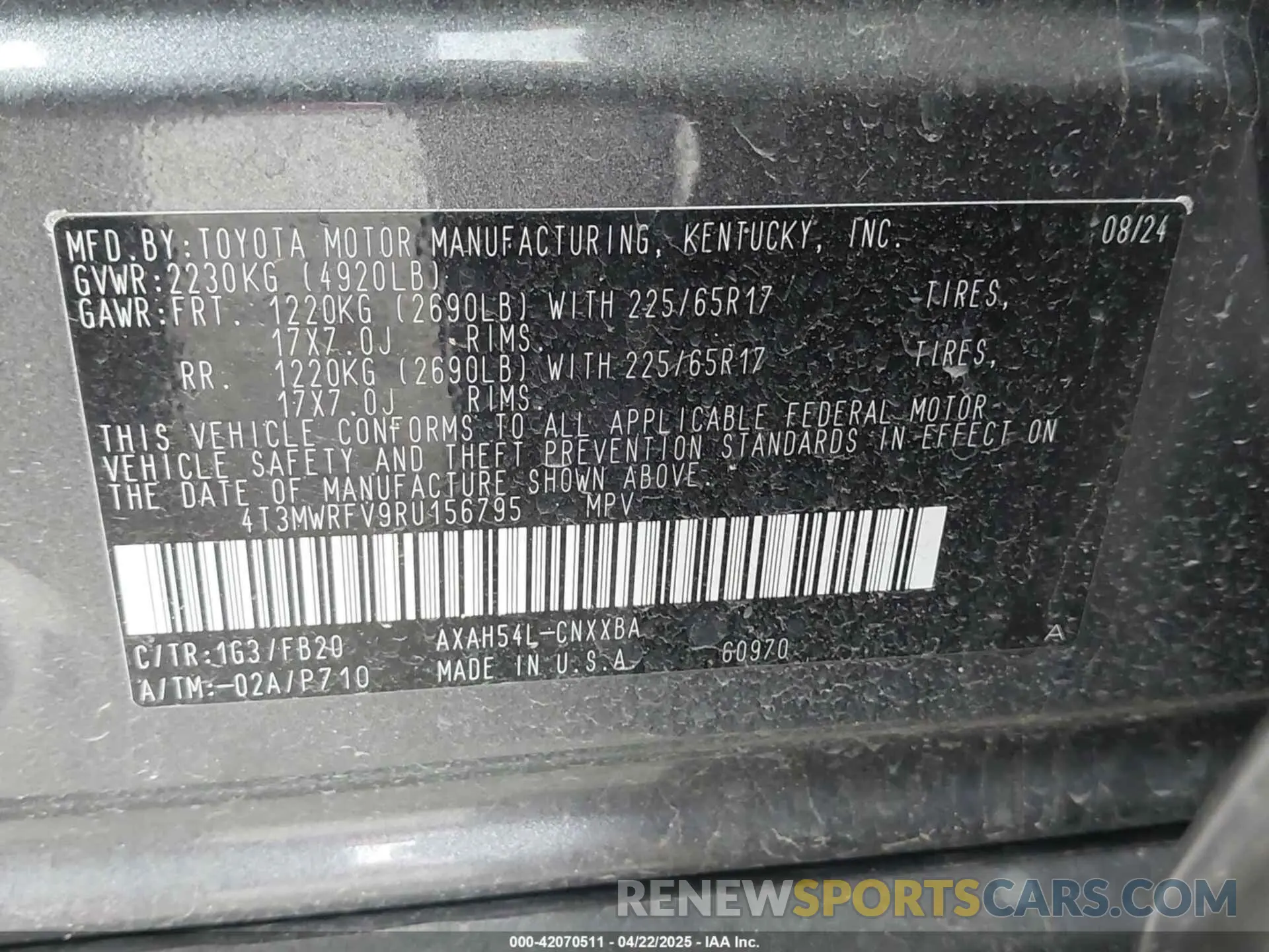 9 Фотография поврежденного автомобиля 4T3MWRFV9RU156795 TOYOTA RAV4 HYBRID 2024