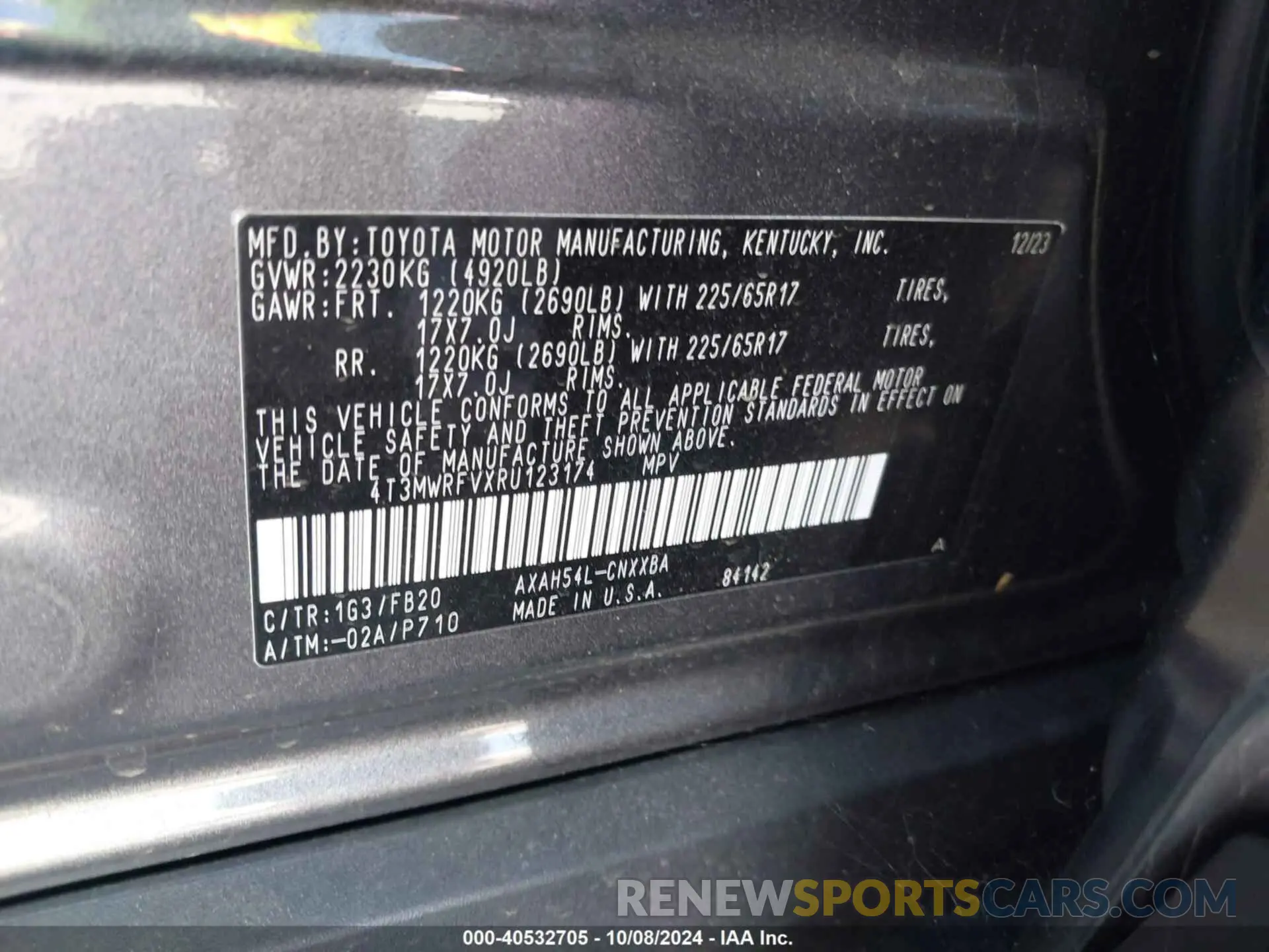 9 Photograph of a damaged car 4T3MWRFVXRU123174 TOYOTA RAV4 HYBRID 2024