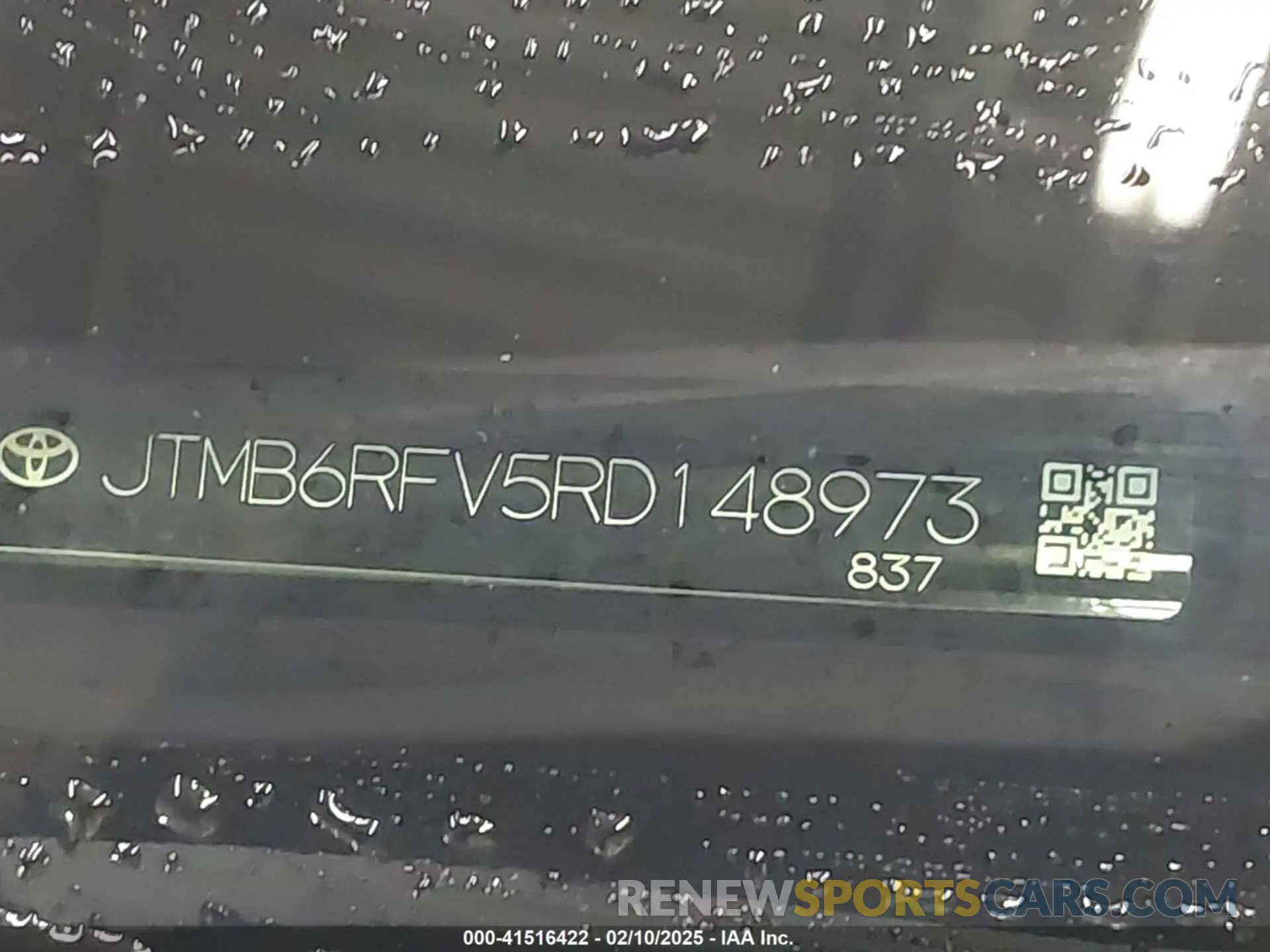 9 Фотография поврежденного автомобиля JTMB6RFV5RD148973 TOYOTA RAV4 HYBRID 2024