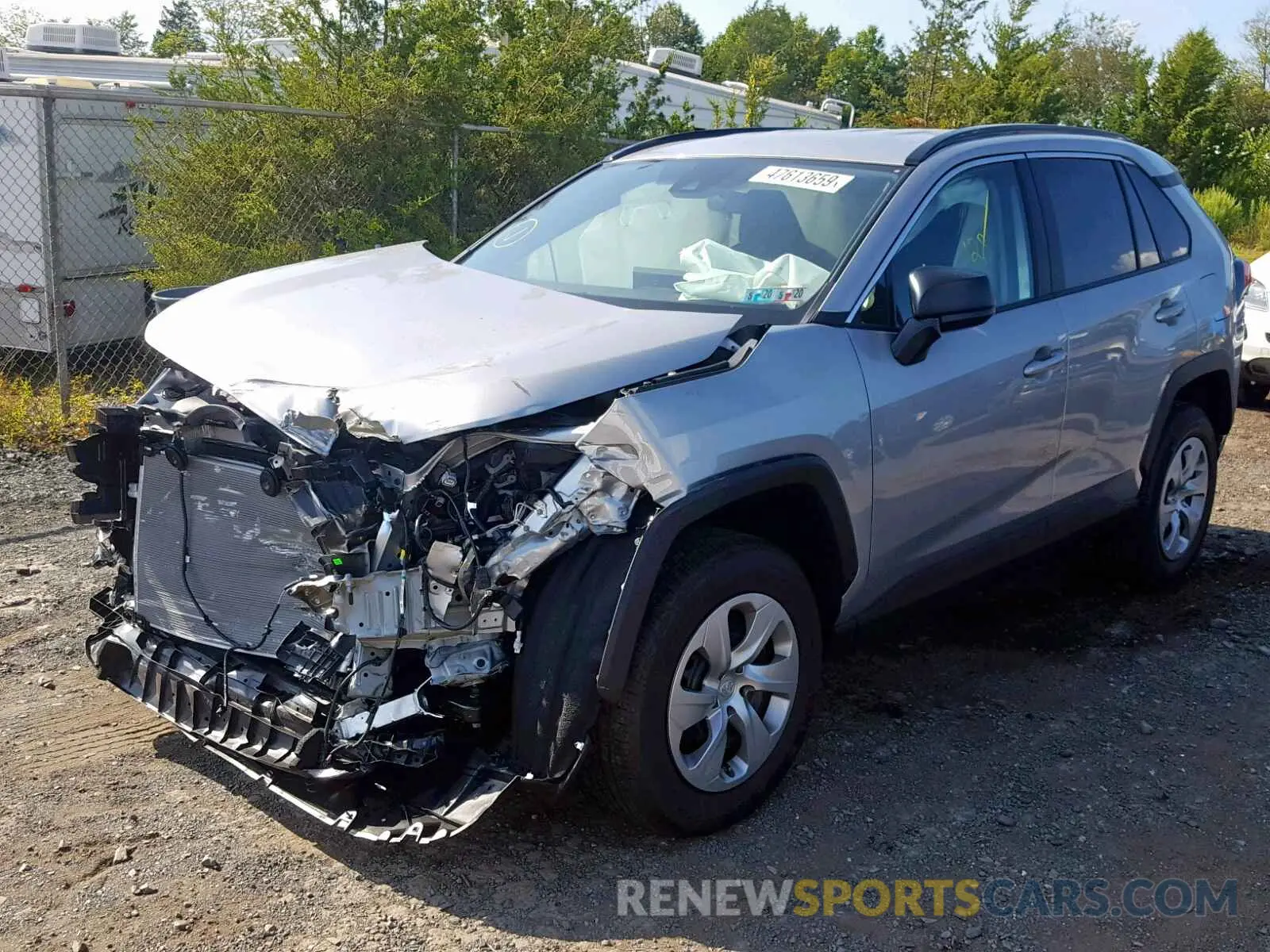 2 Photograph of a damaged car 2T3F1RFV9KC013134 TOYOTA RAV4 LE 2019