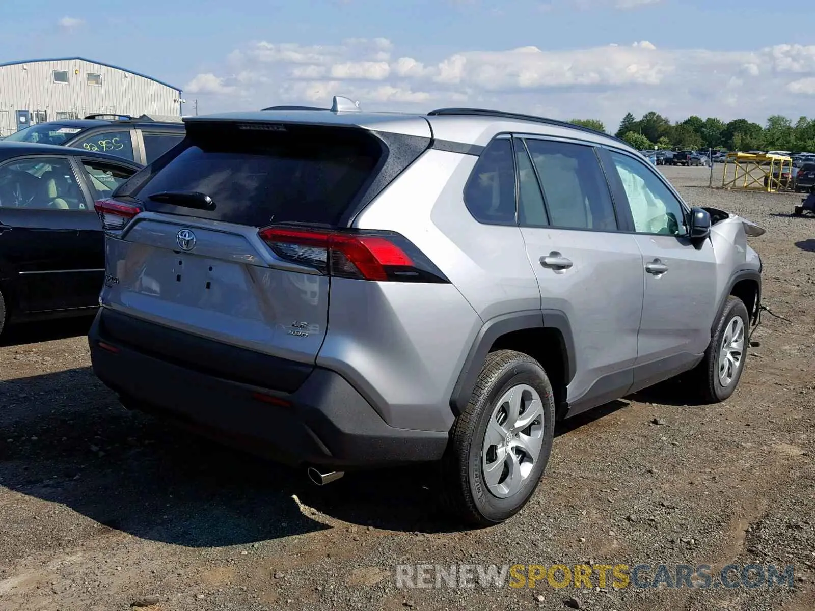 4 Photograph of a damaged car 2T3F1RFV9KC013134 TOYOTA RAV4 LE 2019