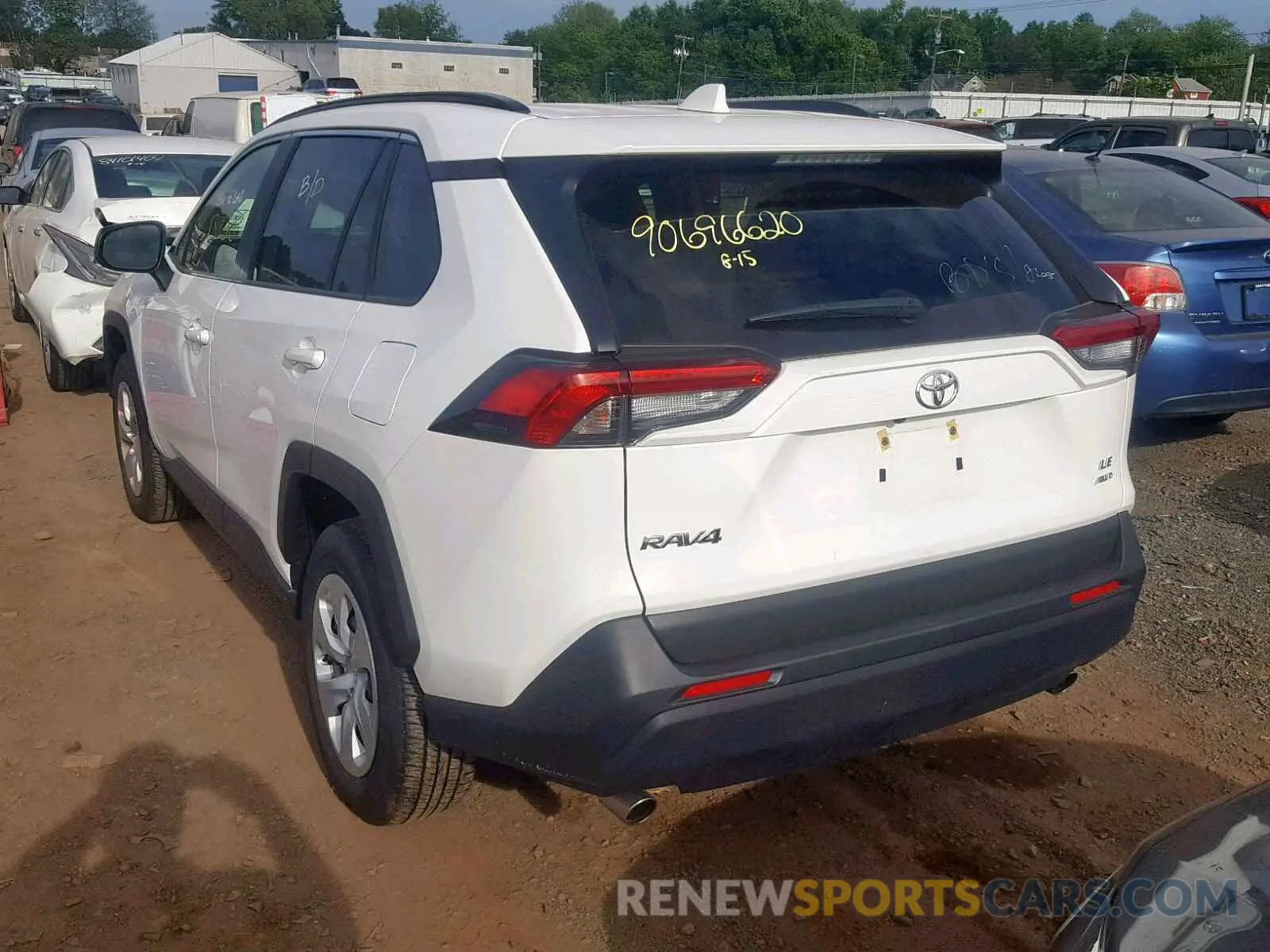 3 Photograph of a damaged car JTMF1RFV5KJ005786 TOYOTA RAV4 LE 2019