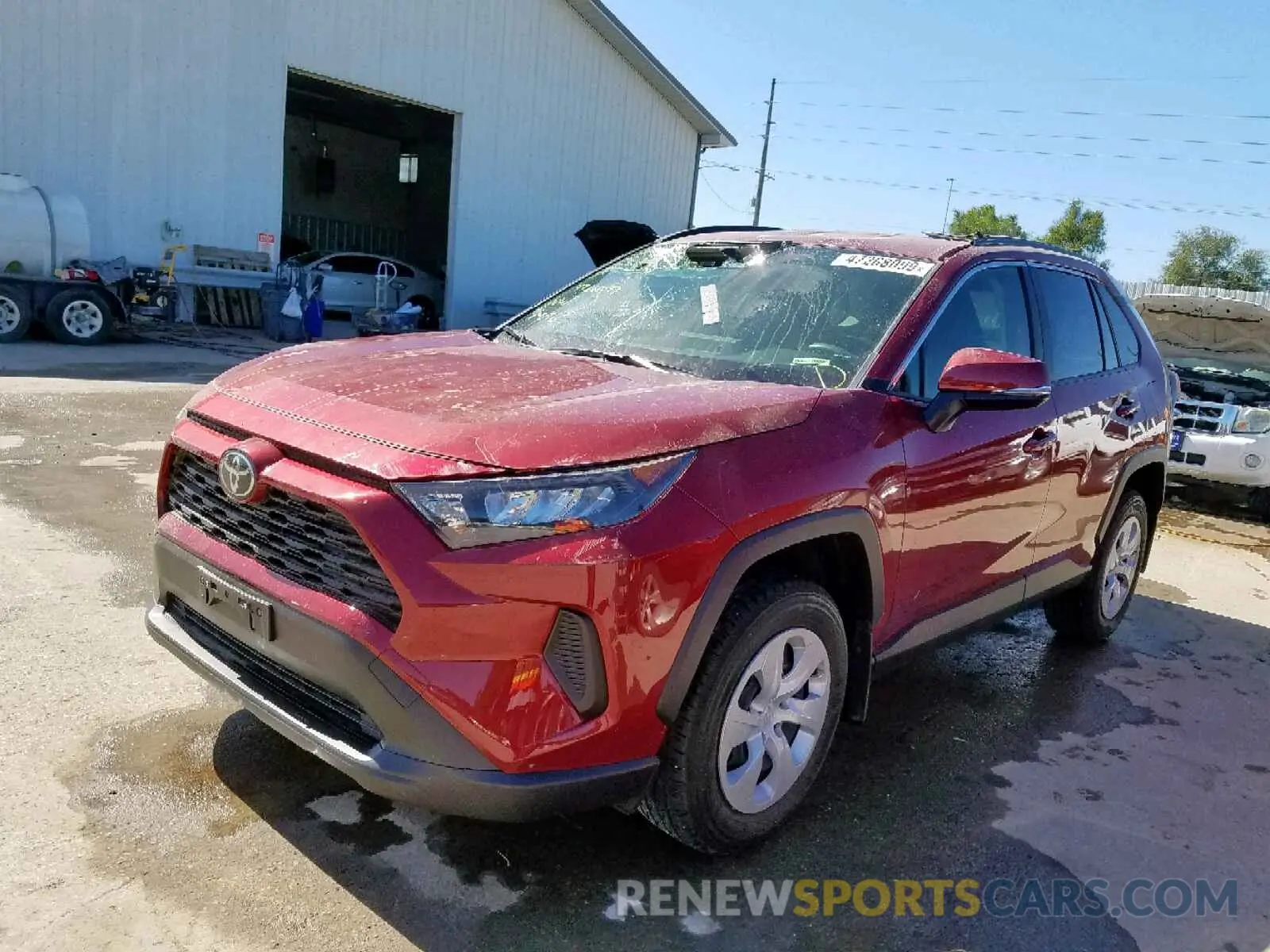 2 Photograph of a damaged car JTMG1RFV0KJ002105 TOYOTA RAV4 LE 2019