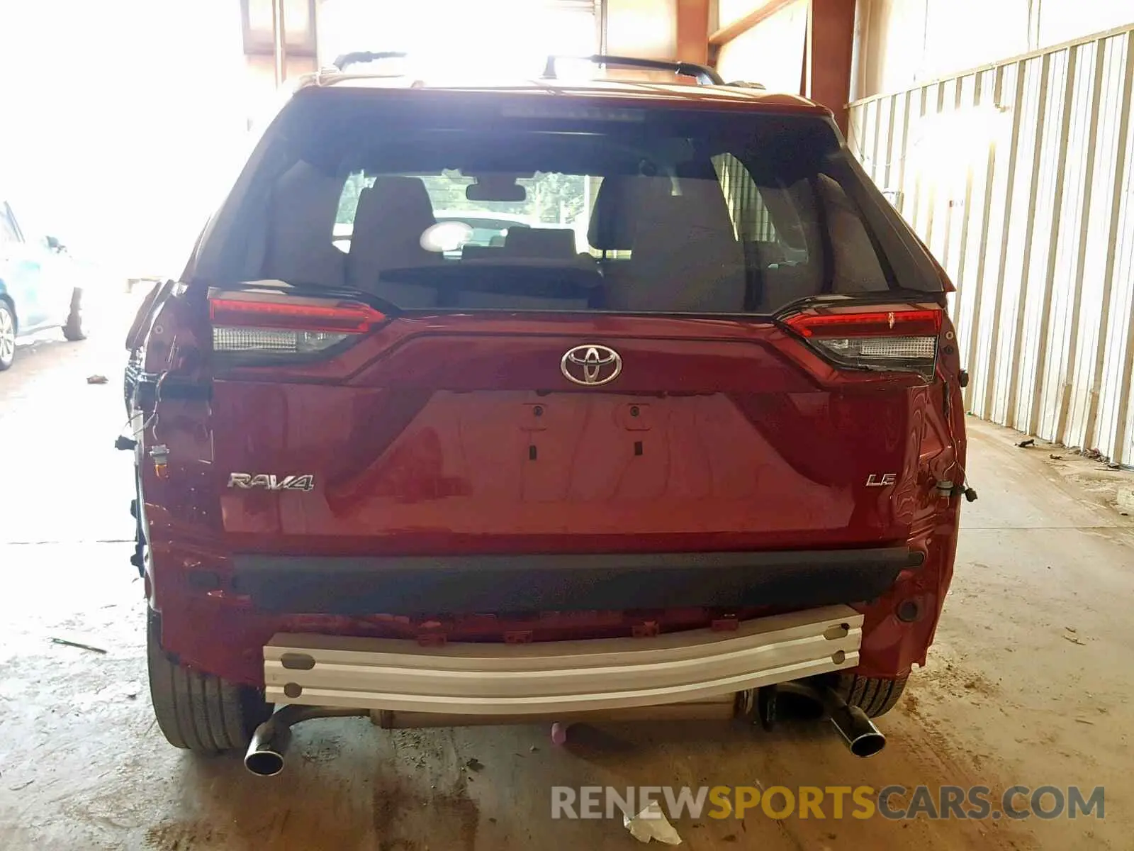 9 Фотография поврежденного автомобиля JTMH1RFV2KD018115 TOYOTA RAV4 LE 2019