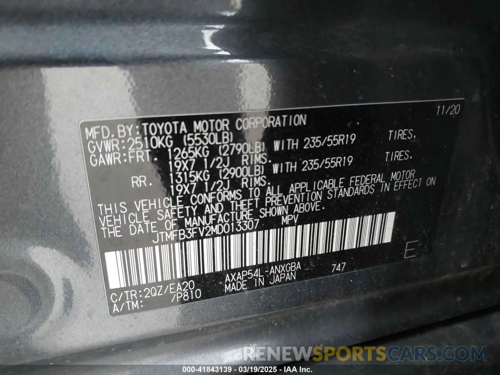 9 Фотография поврежденного автомобиля JTMFB3FV2MD013307 TOYOTA RAV4 PRIME 2021