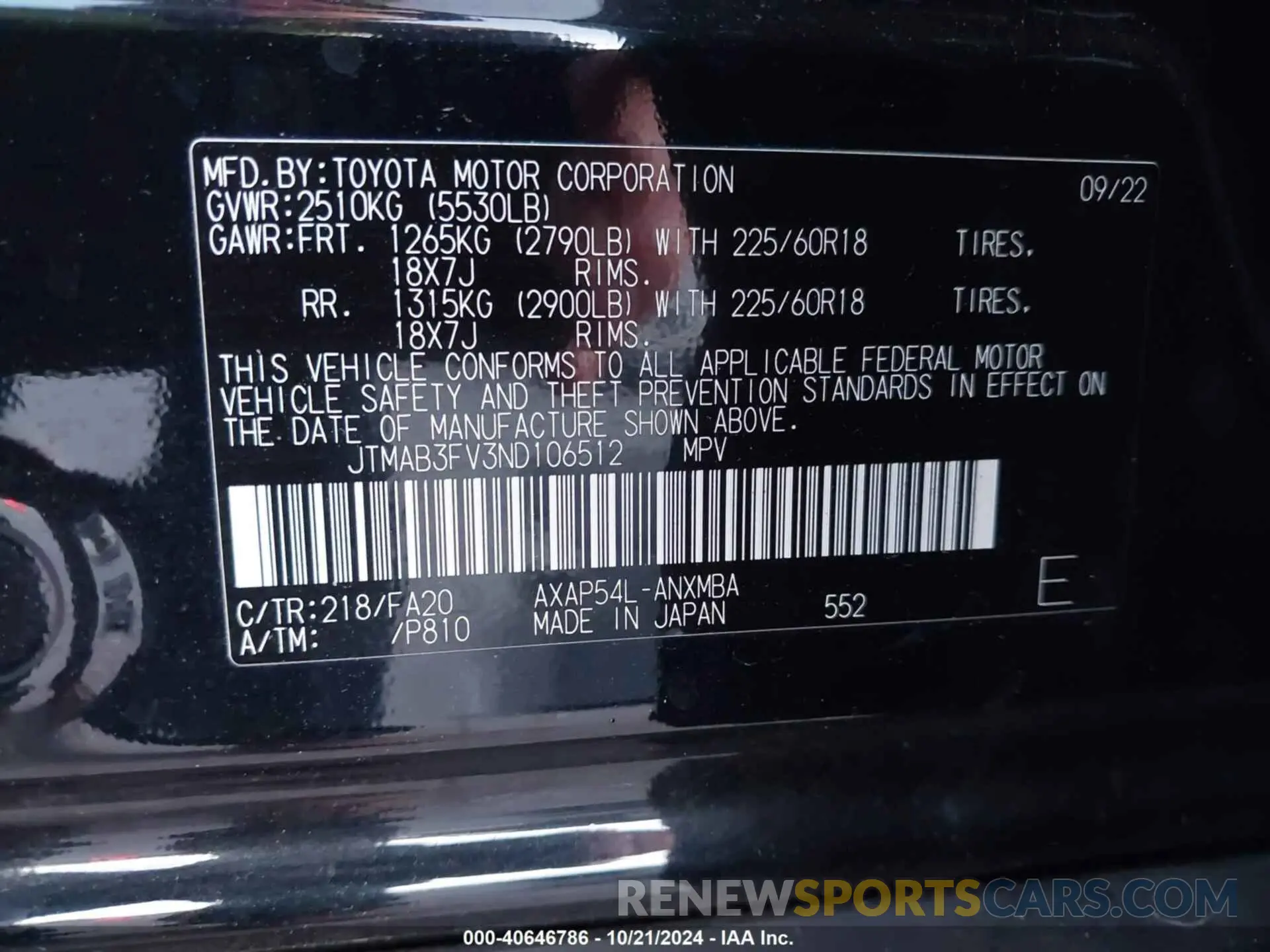 9 Фотография поврежденного автомобиля JTMAB3FV3ND106512 TOYOTA RAV4 PRIME 2022