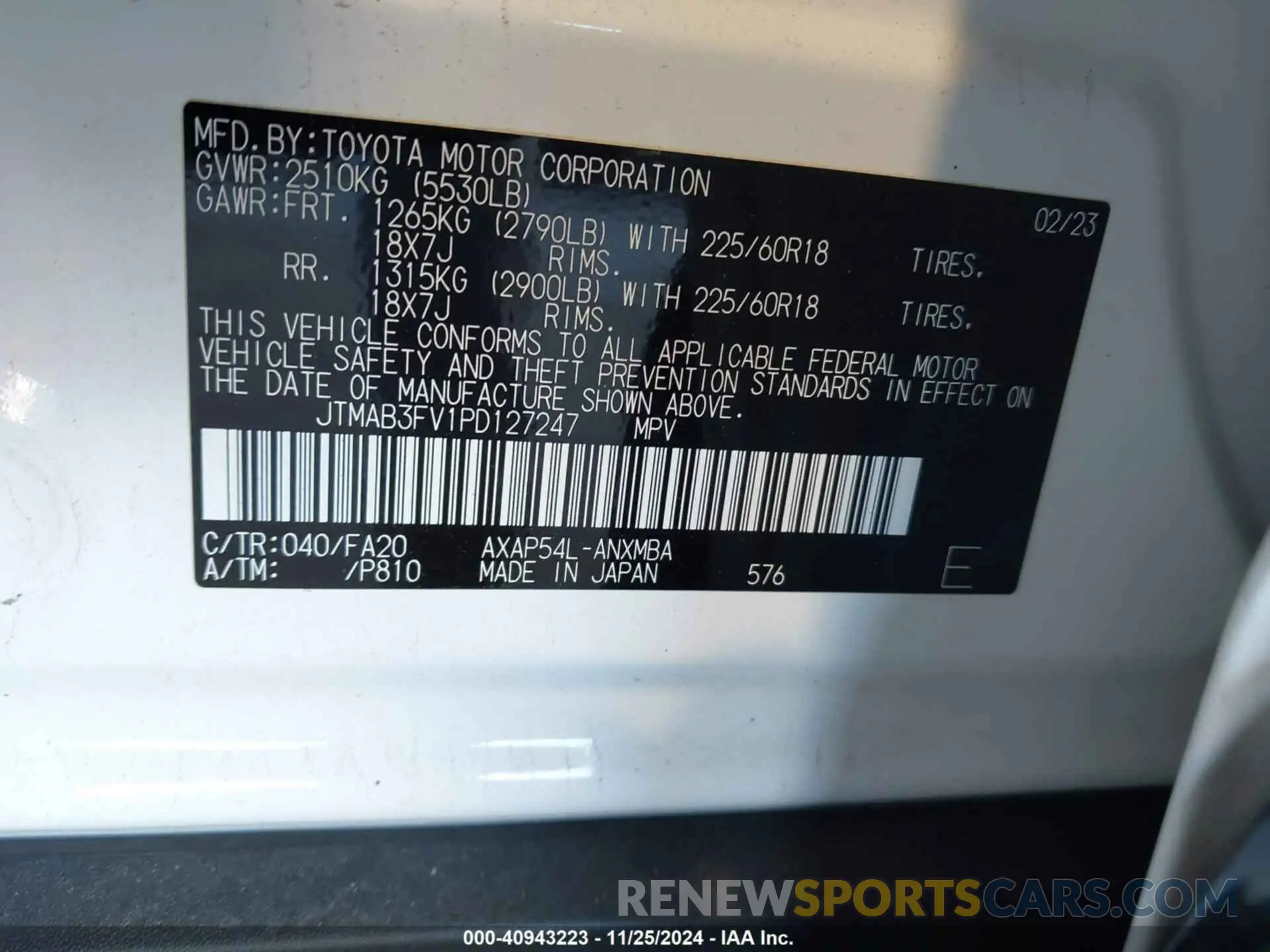 9 Фотография поврежденного автомобиля JTMAB3FV1PD127247 TOYOTA RAV4 PRIME 2023