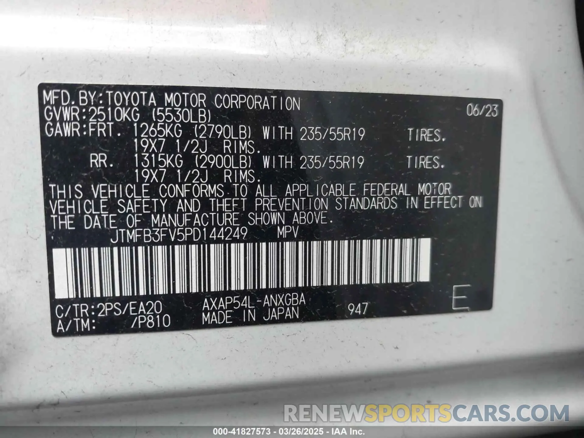 9 Photograph of a damaged car JTMFB3FV5PD144249 TOYOTA RAV4 PRIME 2023