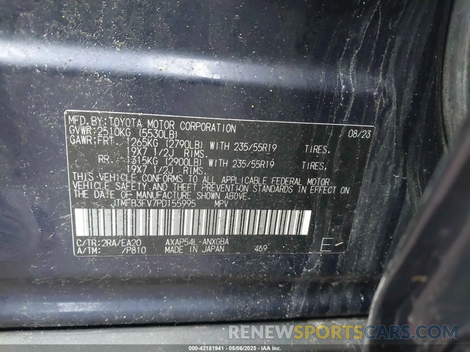 9 Фотография поврежденного автомобиля JTMFB3FV7PD155995 TOYOTA RAV4 PRIME 2023
