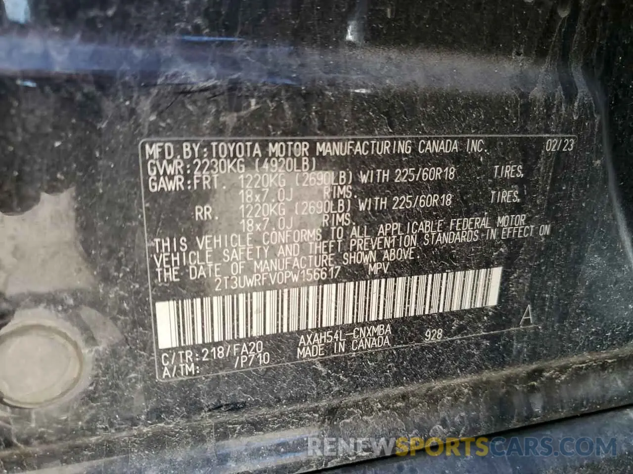 13 Фотография поврежденного автомобиля 2T3UWRFV0PW156617 TOYOTA RAV4 WOODL 2023