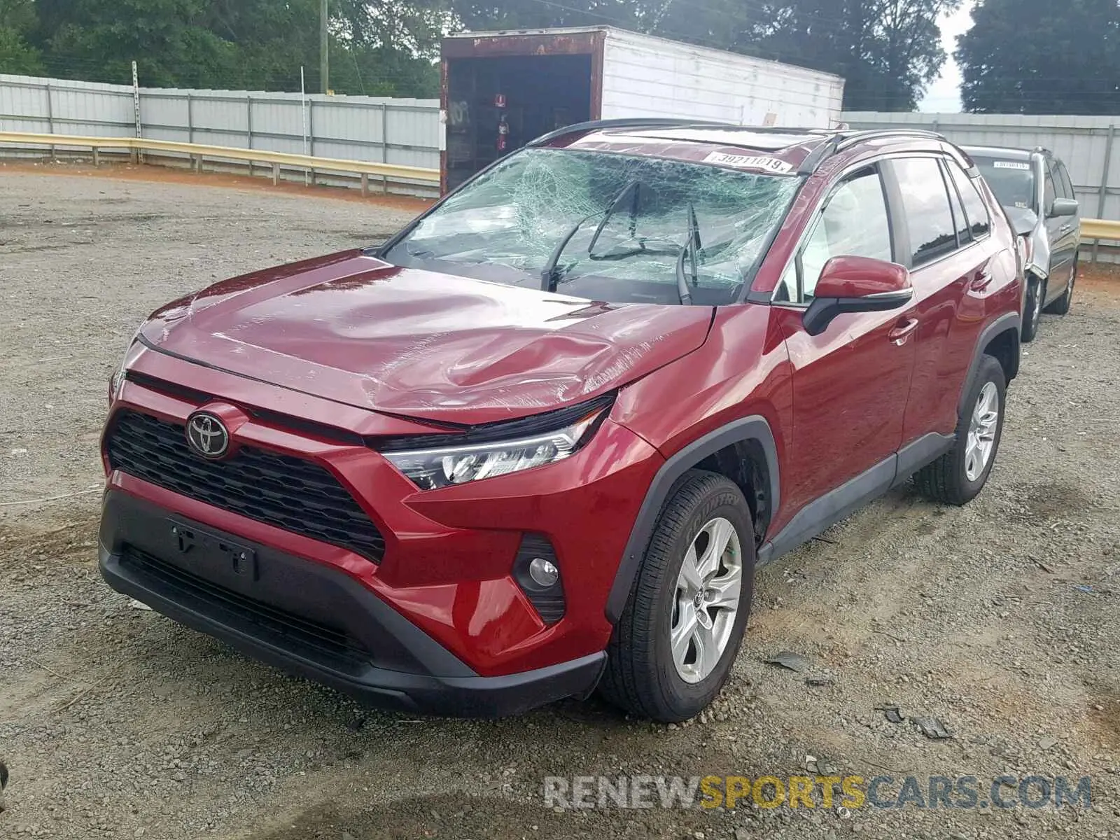 2 Photograph of a damaged car 2T3P1RFVXKW010892 TOYOTA RAV4 XLE 2019