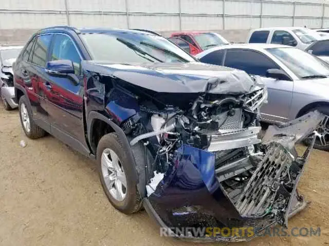 1 Photograph of a damaged car JTMRWRFVXKD008163 TOYOTA RAV4 XLE 2019