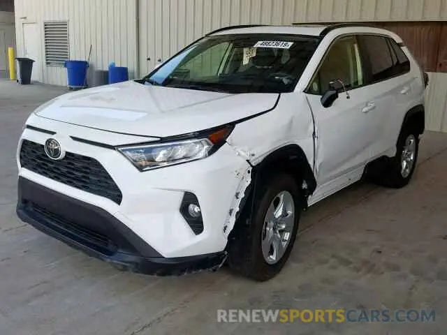2 Фотография поврежденного автомобиля JTMW1RFVXKD010335 TOYOTA RAV4 XLE 2019