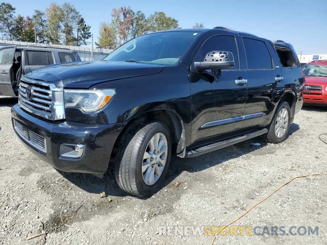1 Photograph of a damaged car 5TDYY5G12KS073586 TOYOTA SEQUOIA 2019