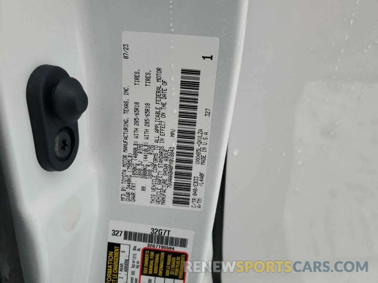 14 Фотография поврежденного автомобиля 7SVAAABA0PX018843 TOYOTA SEQUOIA 2023