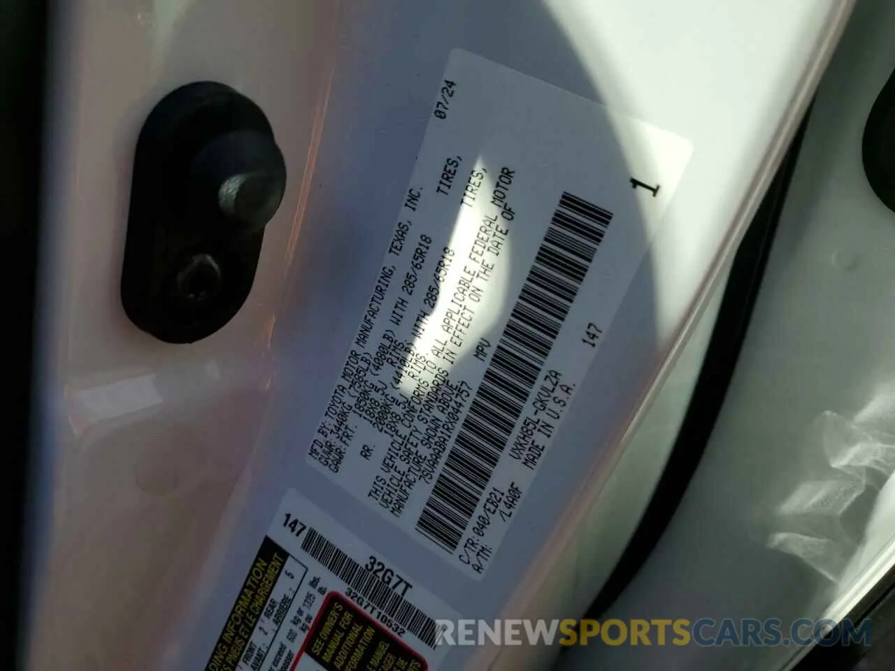 12 Фотография поврежденного автомобиля 7SVAAABA1RX044757 TOYOTA SEQUOIA 2024