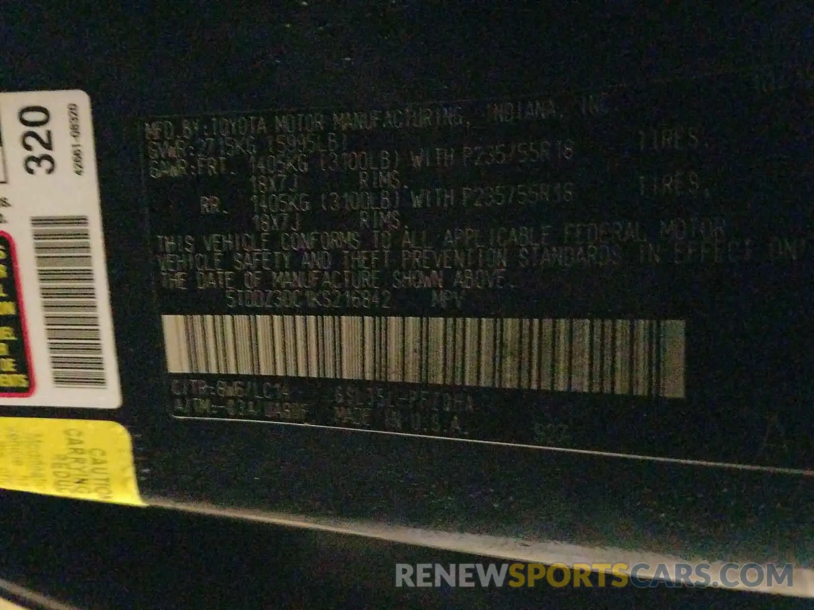 10 Photograph of a damaged car 5TDDZ3DC1KS216842 TOYOTA SIENNA 2019