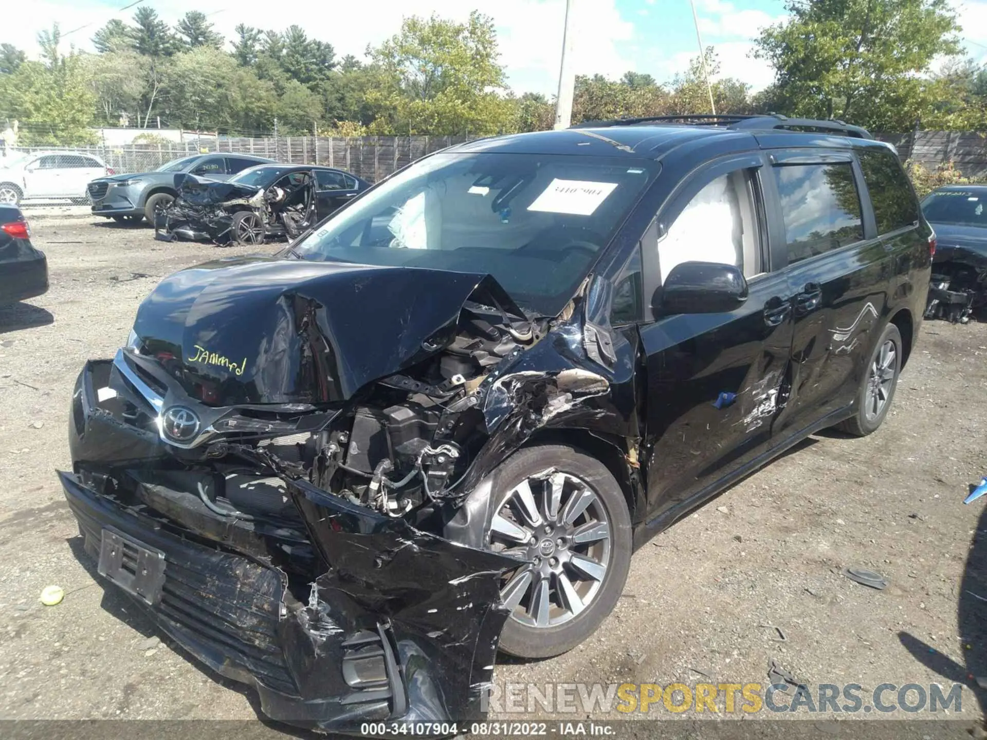 2 Фотография поврежденного автомобиля 5TDJZ3DC4KS223531 TOYOTA SIENNA 2019