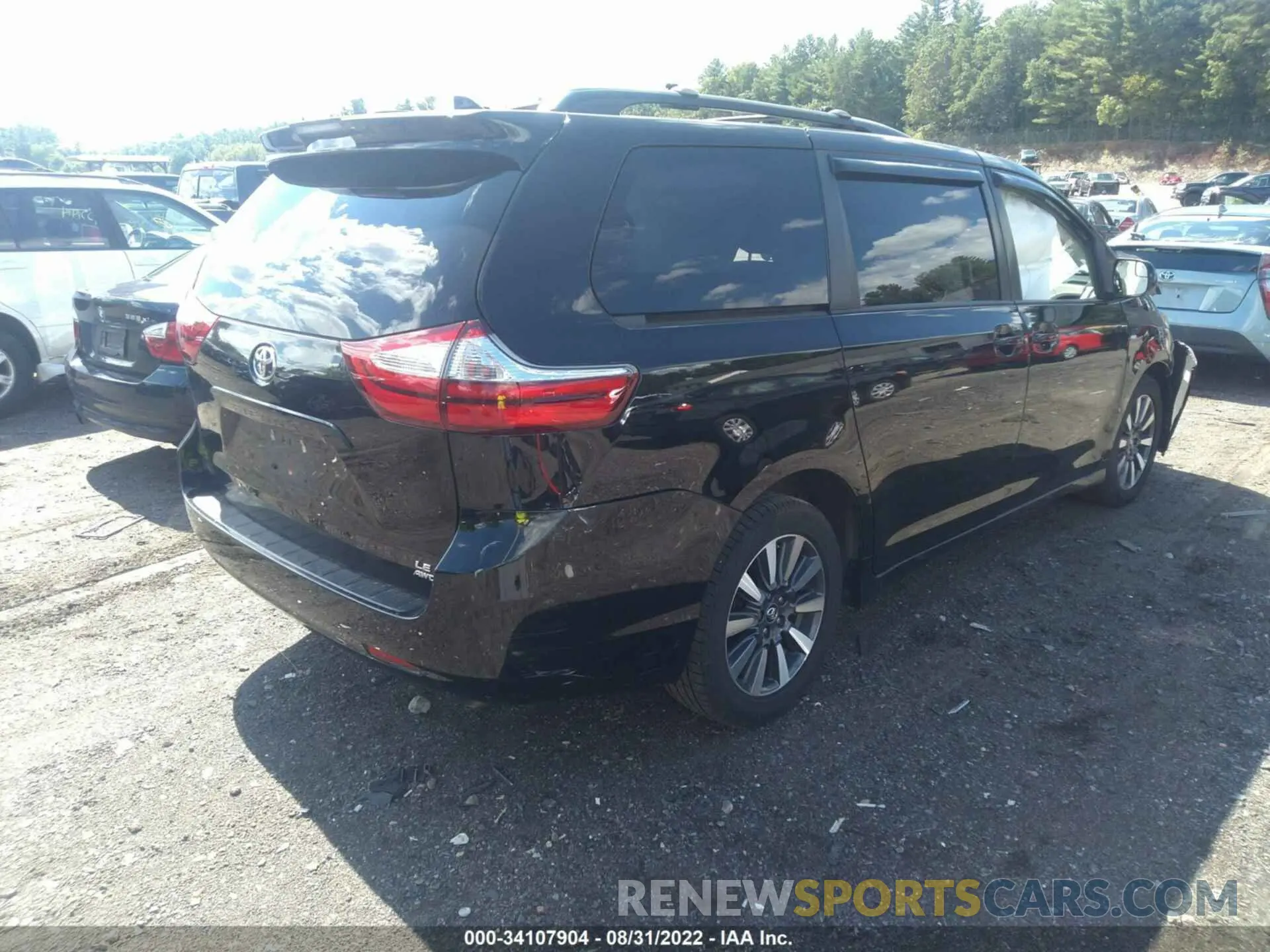 4 Фотография поврежденного автомобиля 5TDJZ3DC4KS223531 TOYOTA SIENNA 2019