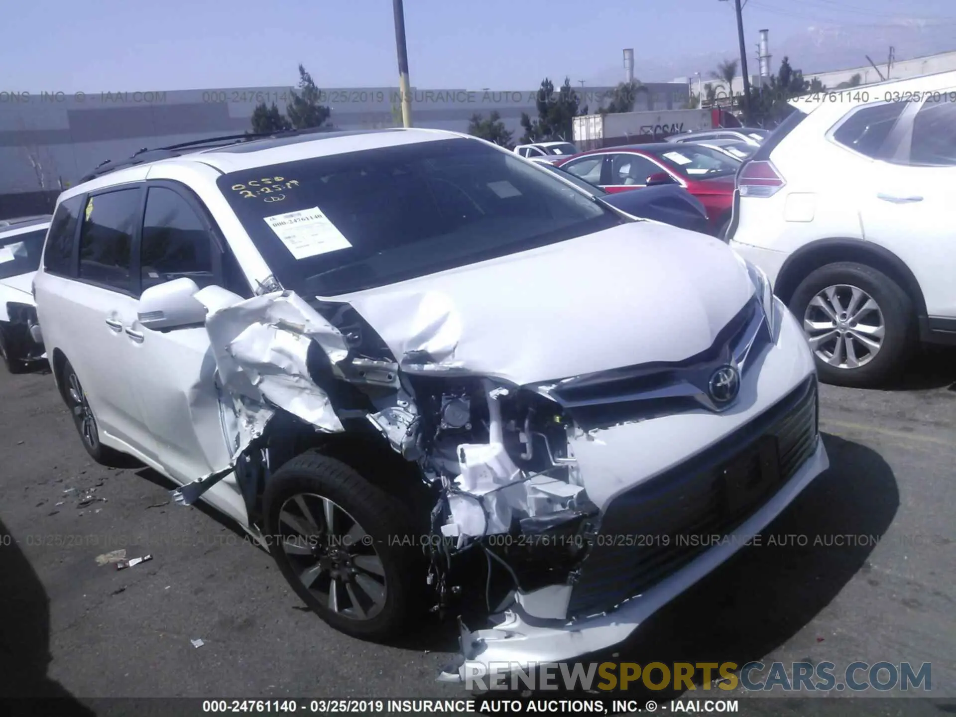 1 Photograph of a damaged car 5TDYZ3DC3KS968947 TOYOTA SIENNA 2019