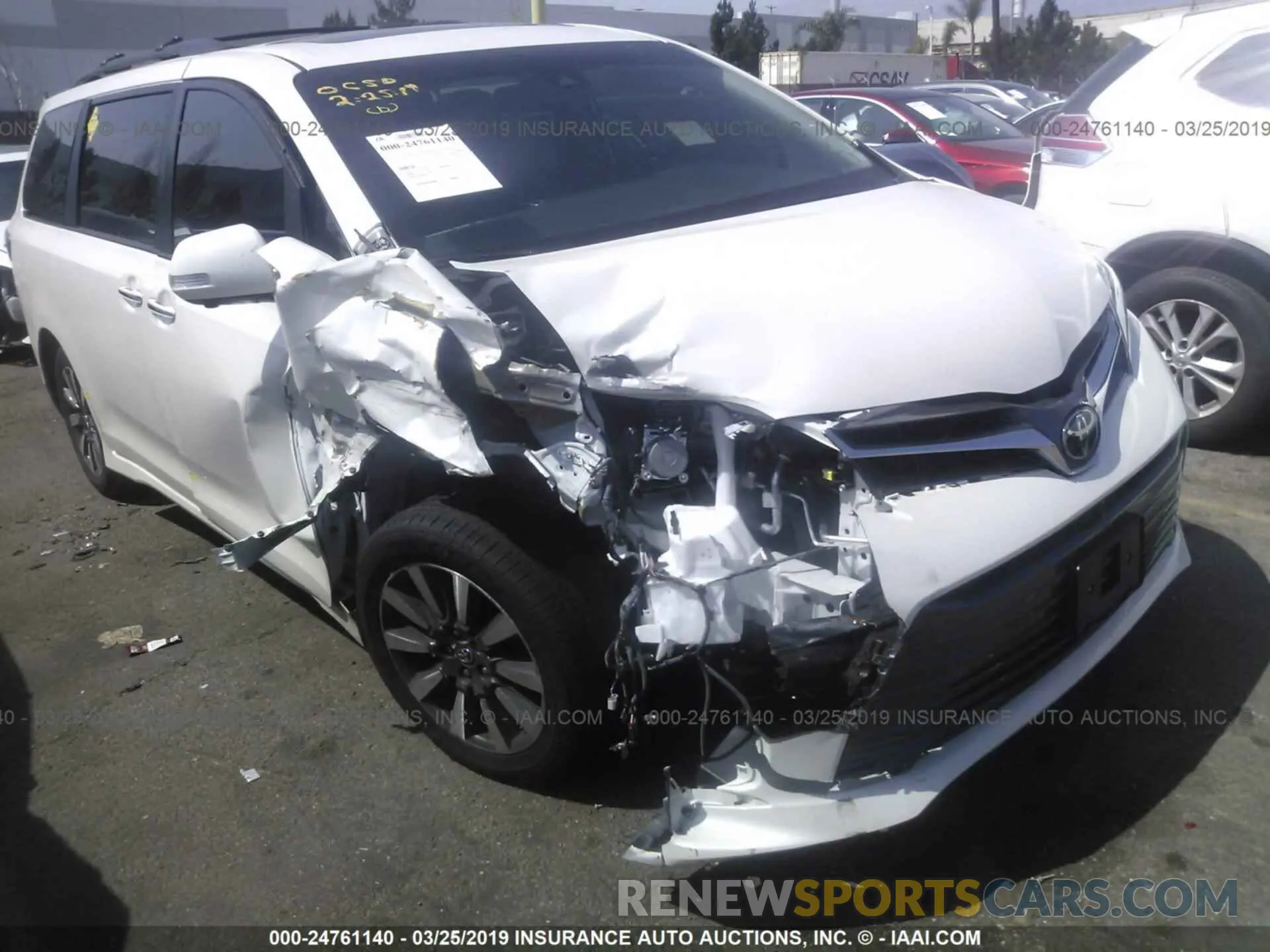 6 Photograph of a damaged car 5TDYZ3DC3KS968947 TOYOTA SIENNA 2019