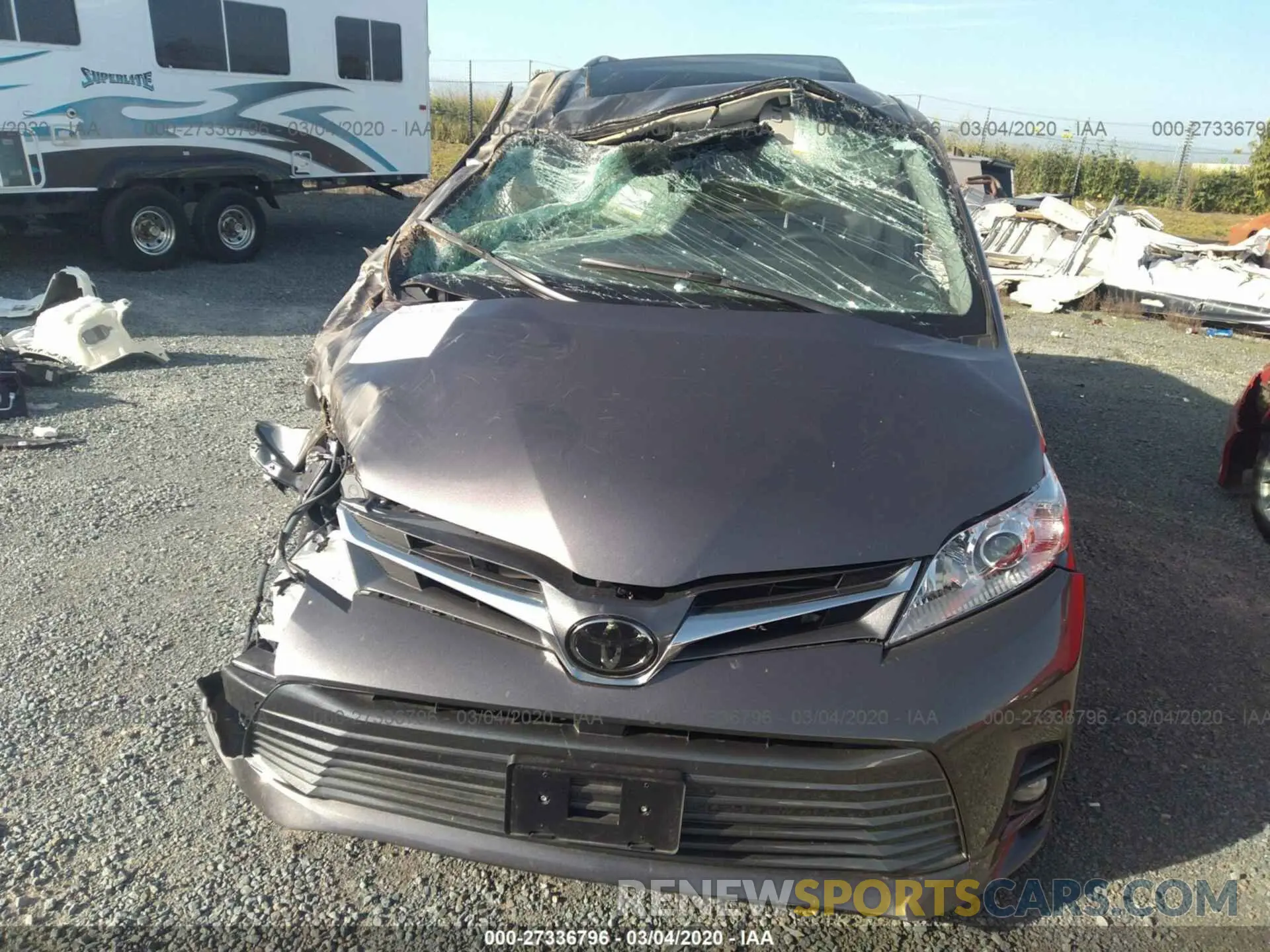 6 Фотография поврежденного автомобиля 5TDYZ3DC5KS968271 TOYOTA SIENNA 2019