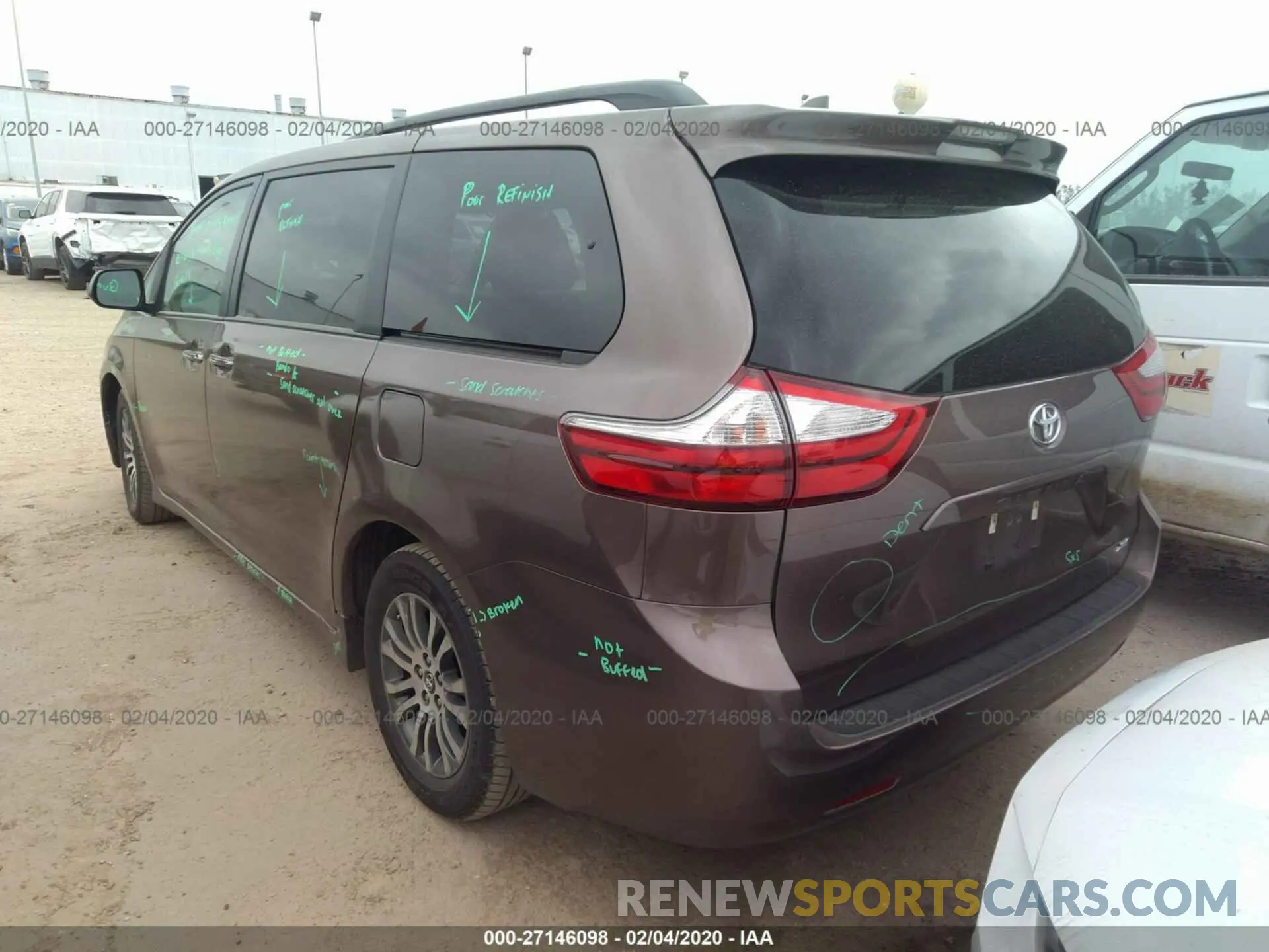 3 Photograph of a damaged car 5TDYZ3DC7KS013262 TOYOTA SIENNA 2019