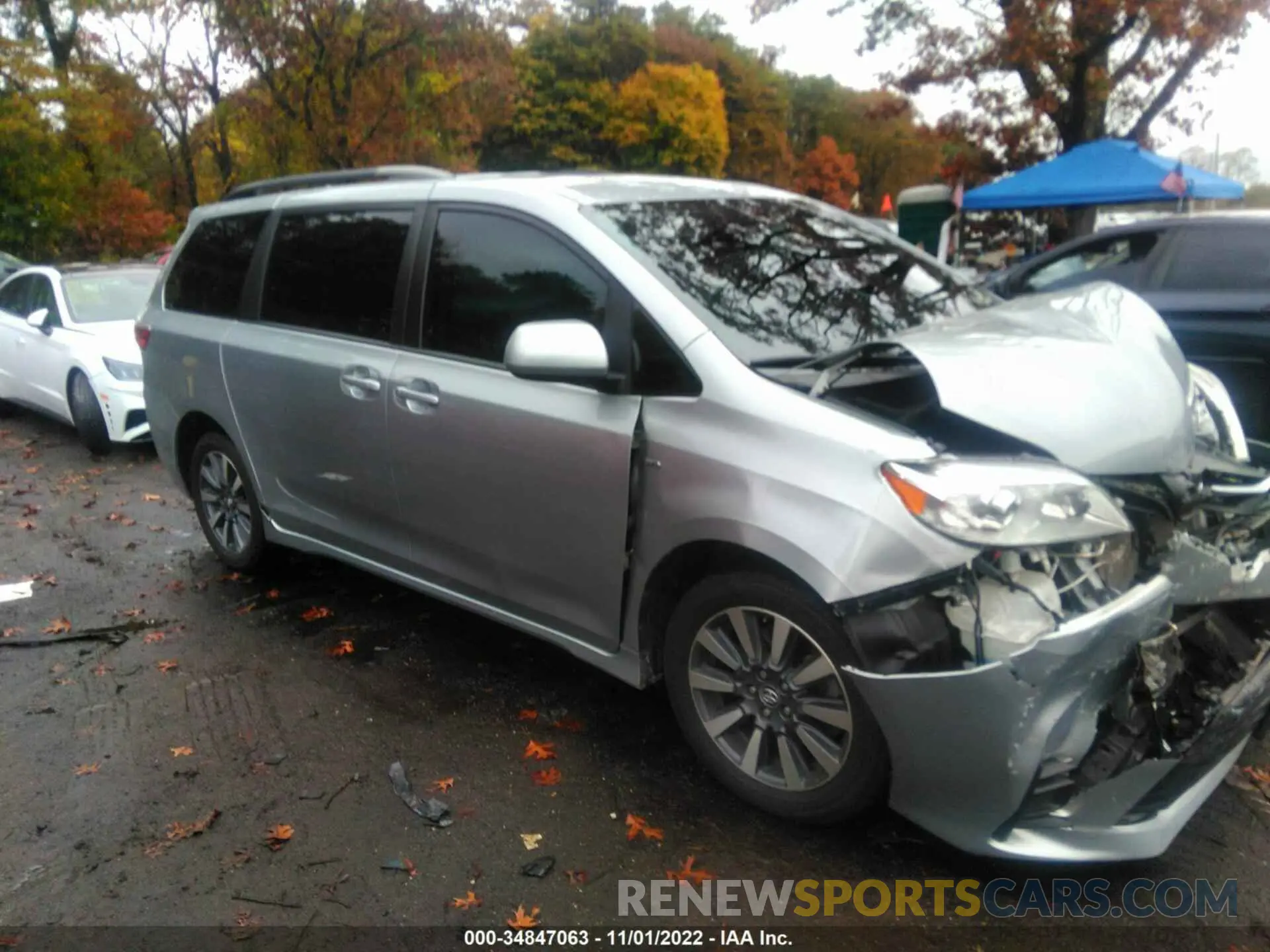 1 Фотография поврежденного автомобиля 5TDJZ3DCXLS236172 TOYOTA SIENNA 2020