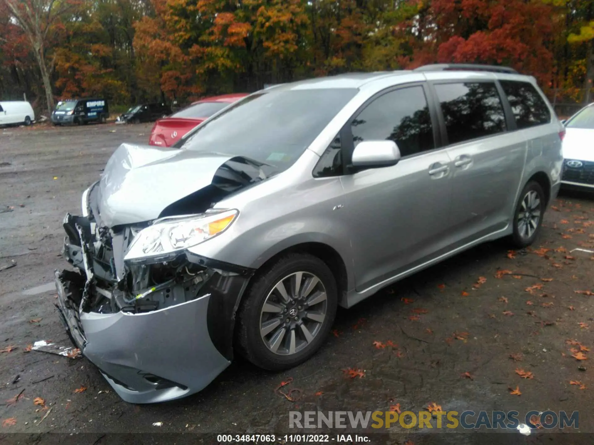 2 Фотография поврежденного автомобиля 5TDJZ3DCXLS236172 TOYOTA SIENNA 2020