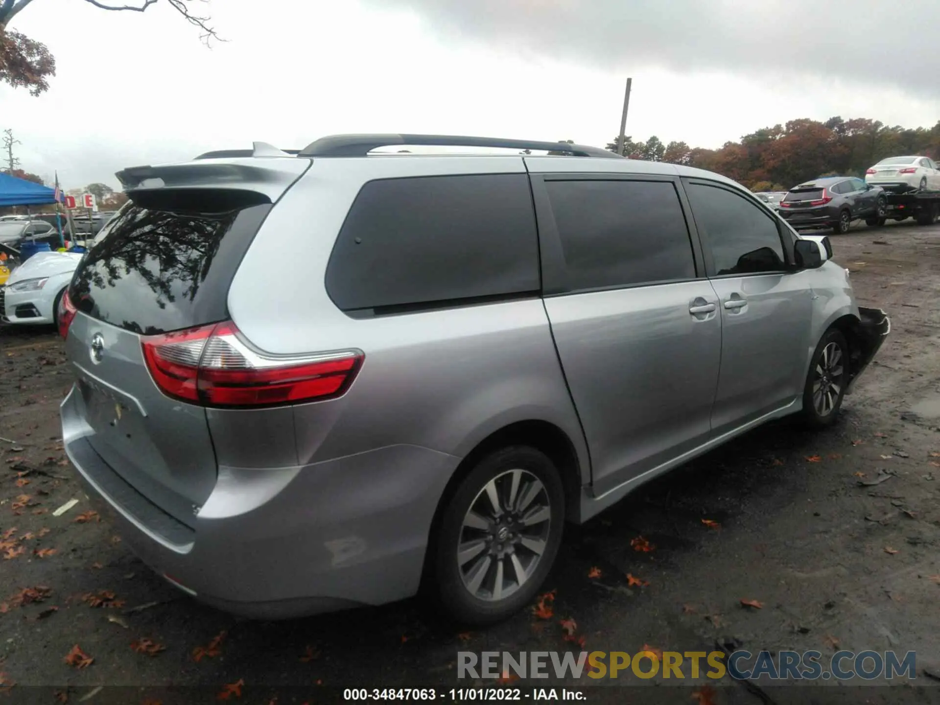 4 Фотография поврежденного автомобиля 5TDJZ3DCXLS236172 TOYOTA SIENNA 2020