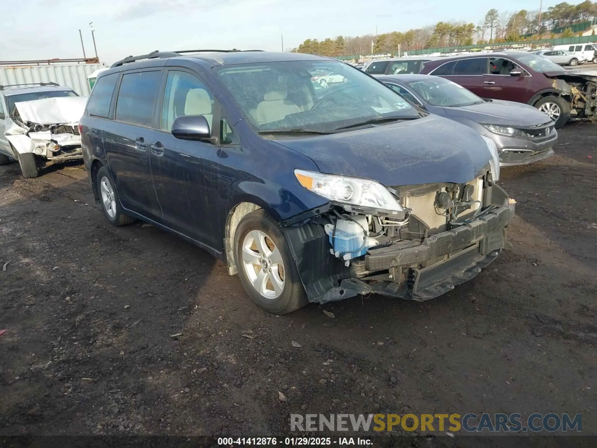 1 Фотография поврежденного автомобиля 5TDKZ3DC4LS050616 TOYOTA SIENNA 2020