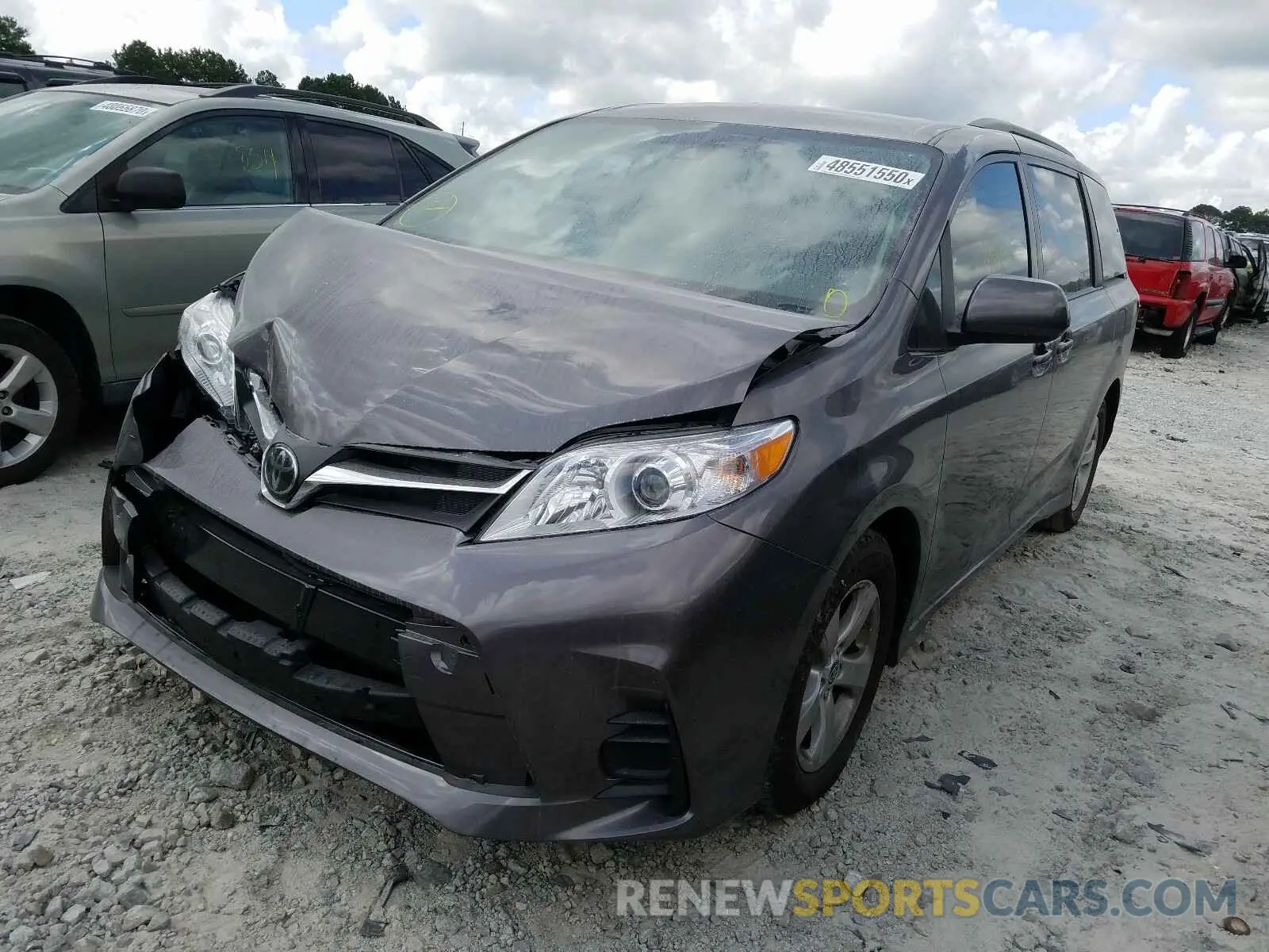 2 Photograph of a damaged car 5TDKZ3DC4LS074933 TOYOTA SIENNA 2020