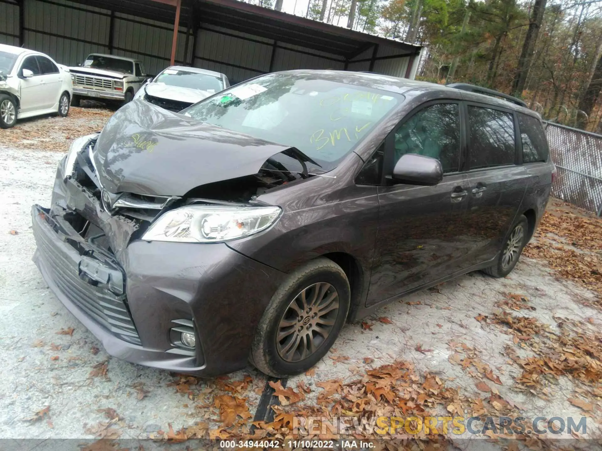 2 Фотография поврежденного автомобиля 5TDYZ3DC2LS070941 TOYOTA SIENNA 2020