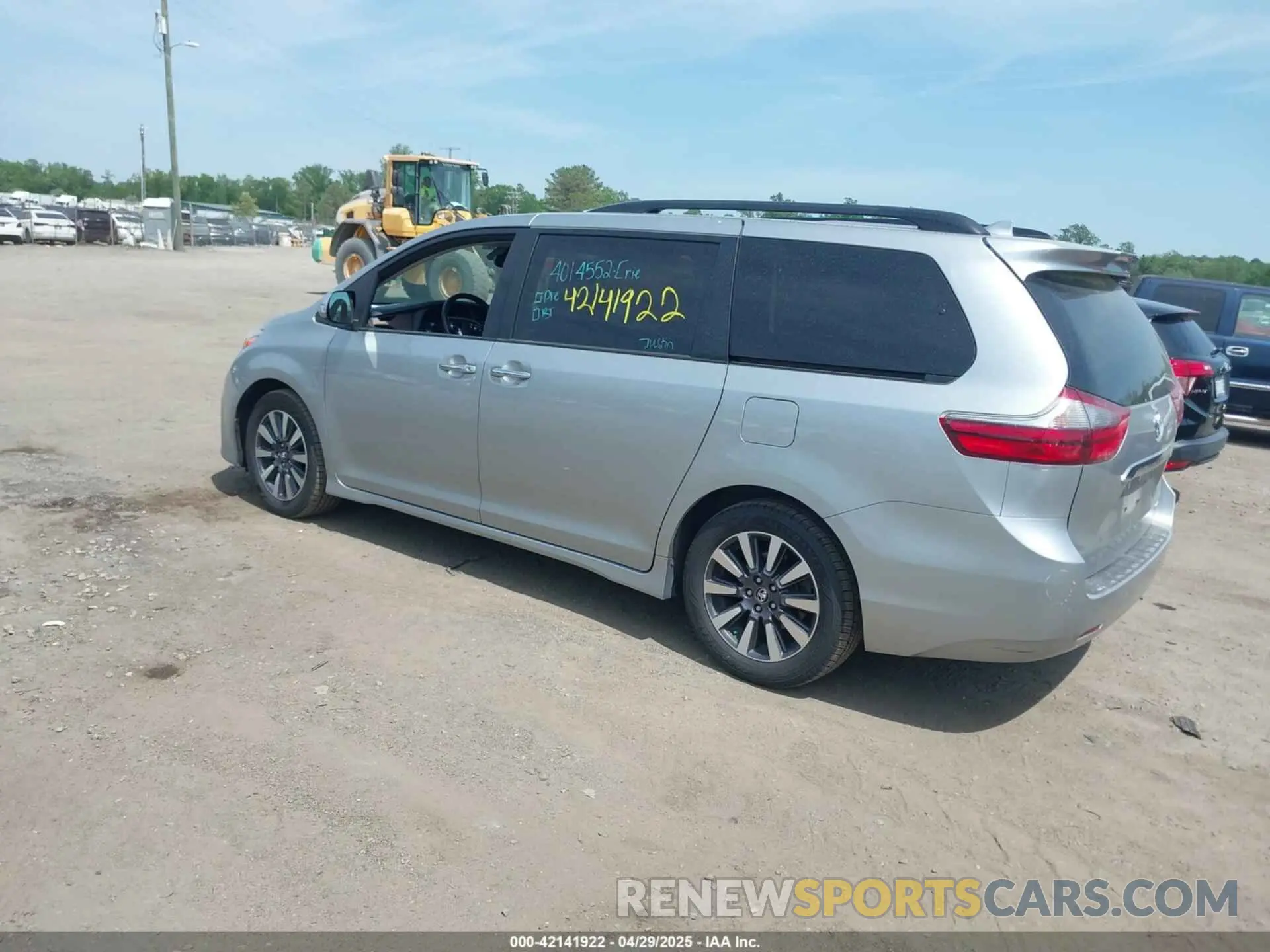 3 Фотография поврежденного автомобиля 5TDYZ3DC8LS029598 TOYOTA SIENNA 2020