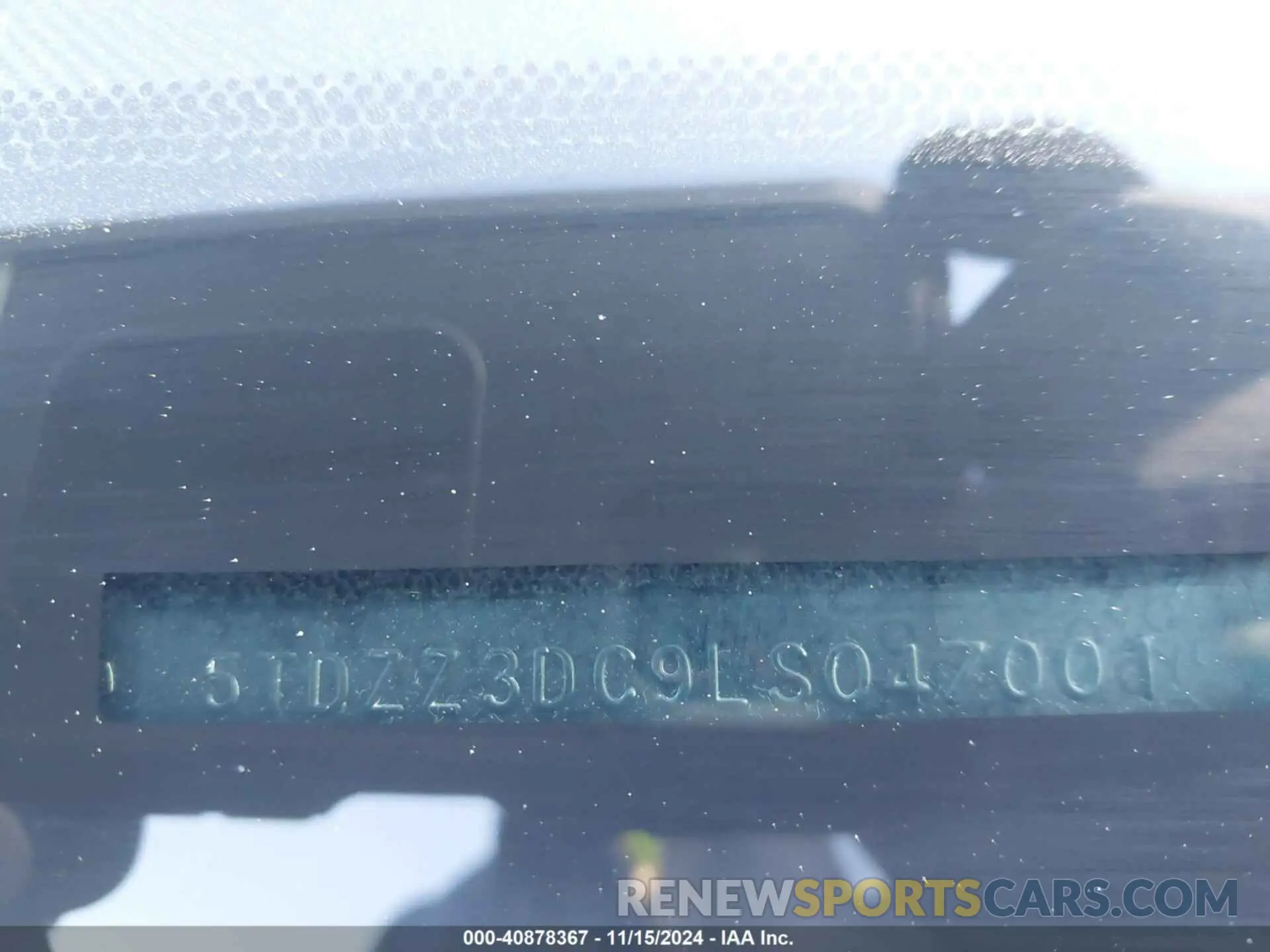 9 Фотография поврежденного автомобиля 5TDZZ3DC9LS047001 TOYOTA SIENNA 2020