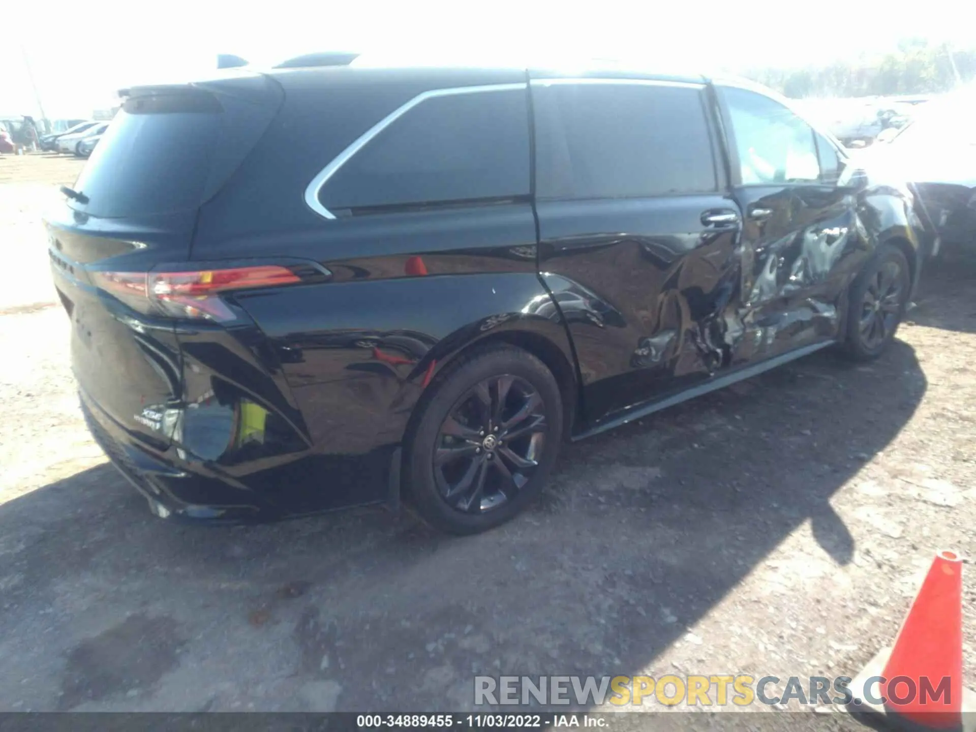 4 Фотография поврежденного автомобиля 5TDDRKECXMS016179 TOYOTA SIENNA 2021