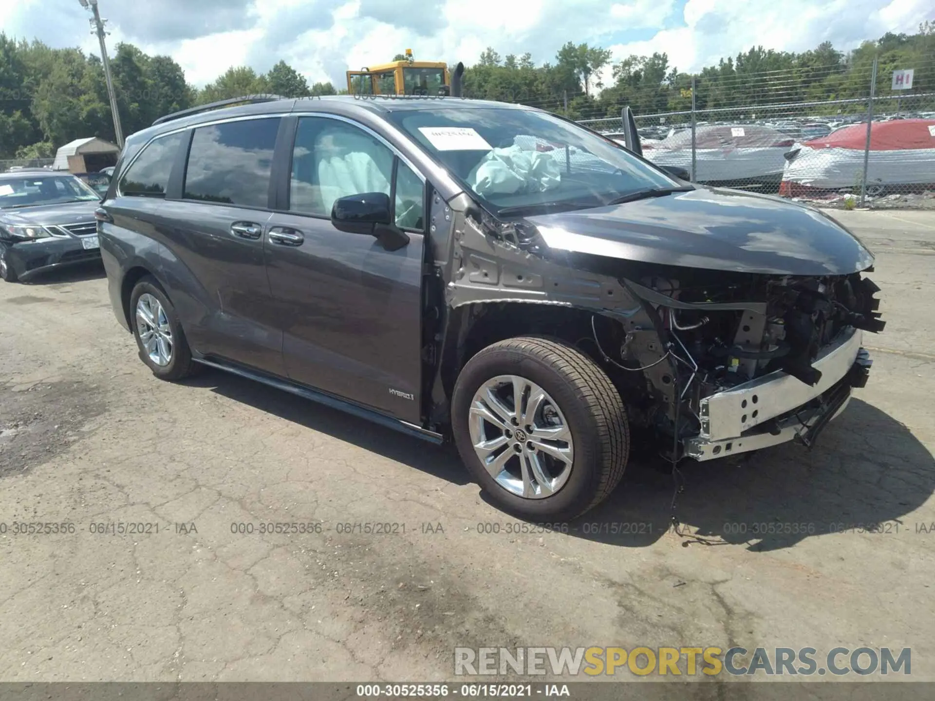 1 Photograph of a damaged car 5TDDSKFC6MS009264 TOYOTA SIENNA 2021