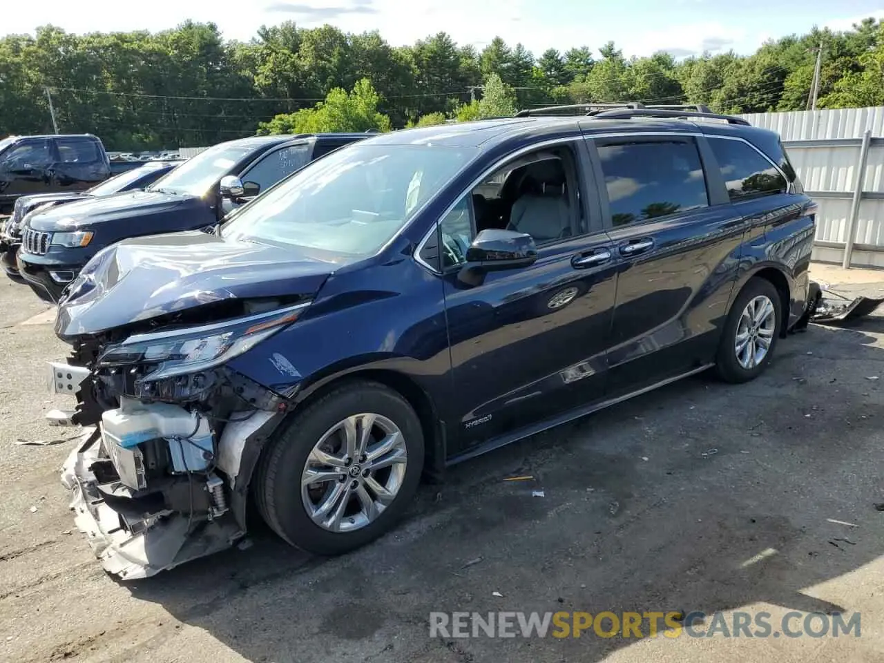 1 Photograph of a damaged car 5TDDSKFC8MS014398 TOYOTA SIENNA 2021