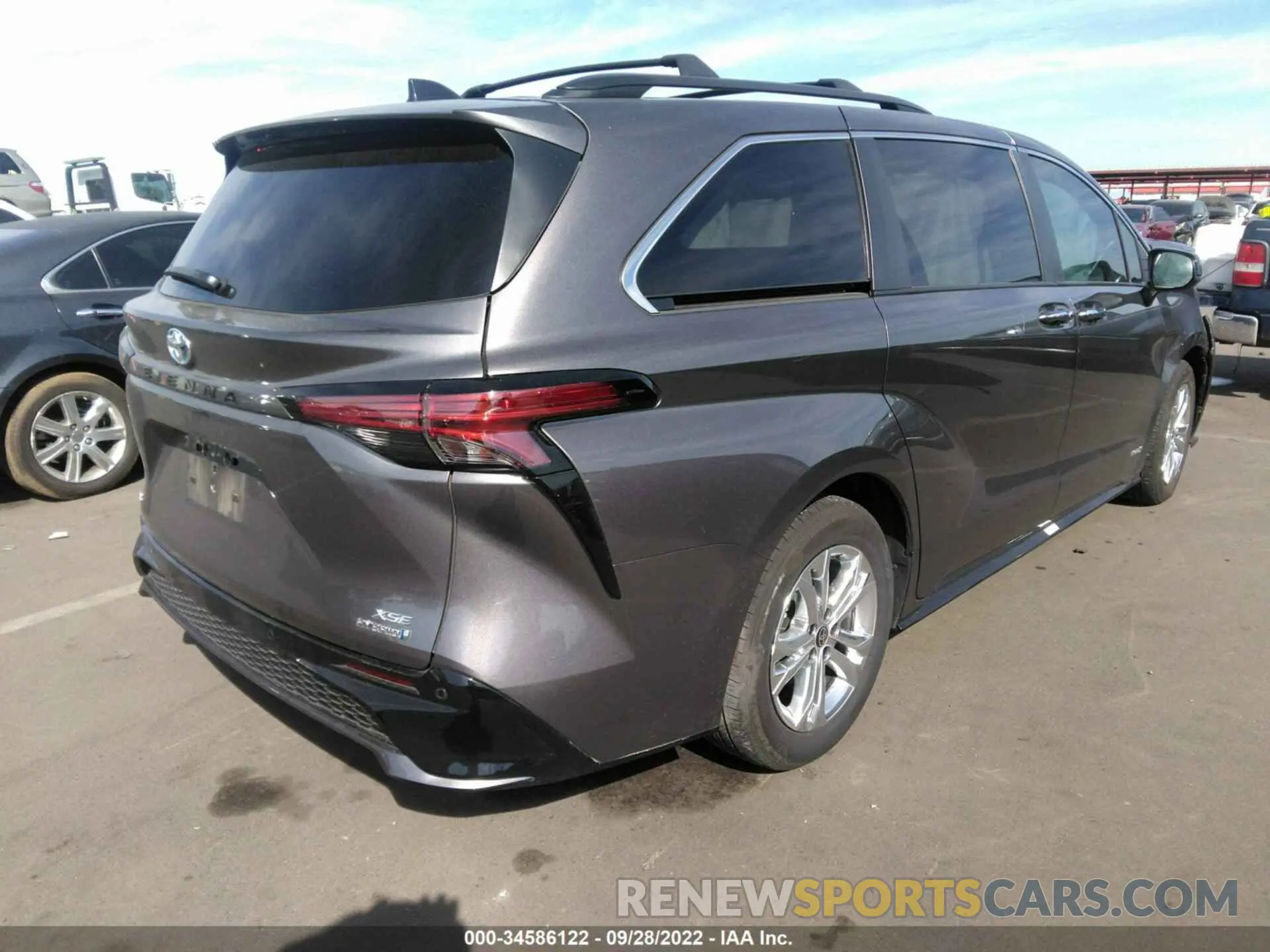 4 Фотография поврежденного автомобиля 5TDDSKFCXMS025306 TOYOTA SIENNA 2021
