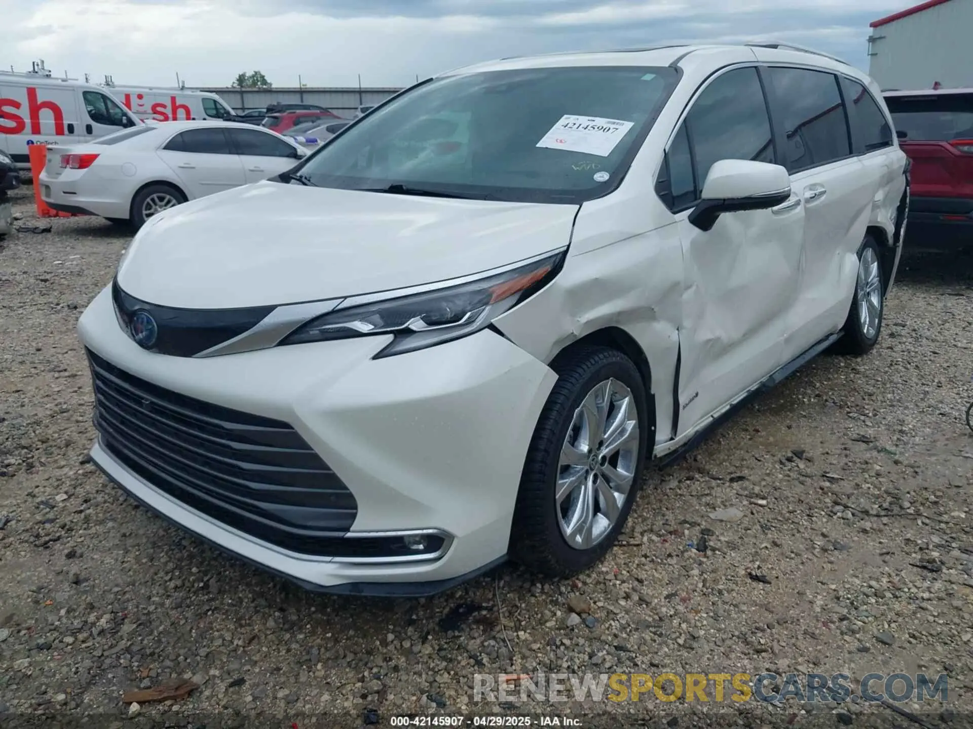 2 Фотография поврежденного автомобиля 5TDERKEC9MS022771 TOYOTA SIENNA 2021