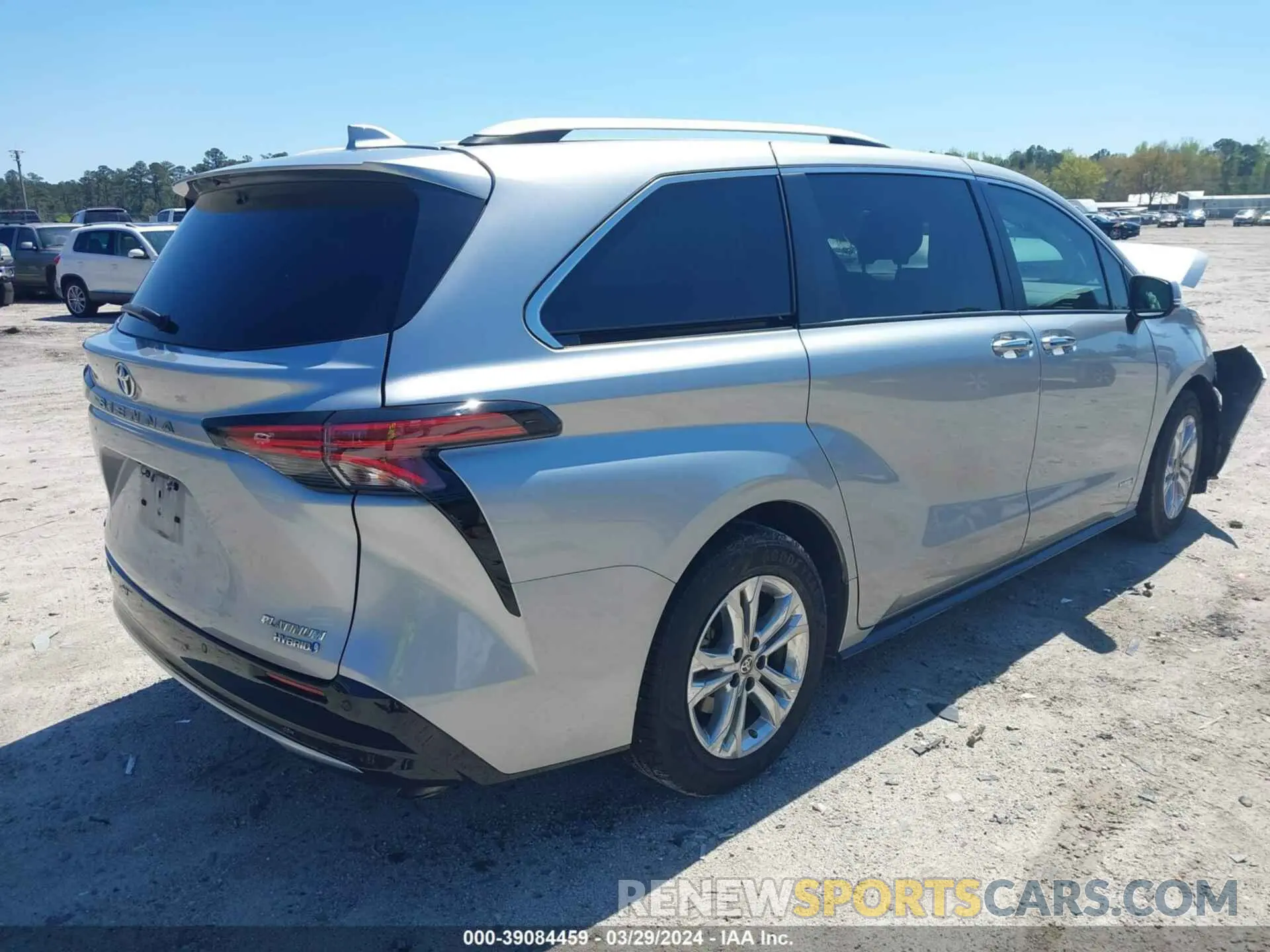 4 Фотография поврежденного автомобиля 5TDESKFC9MS001695 TOYOTA SIENNA 2021