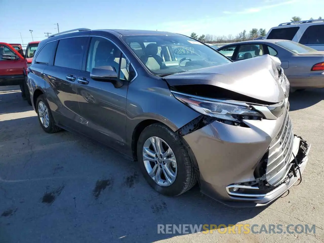 1 Фотография поврежденного автомобиля 5TDESKFC9MS009120 TOYOTA SIENNA 2021