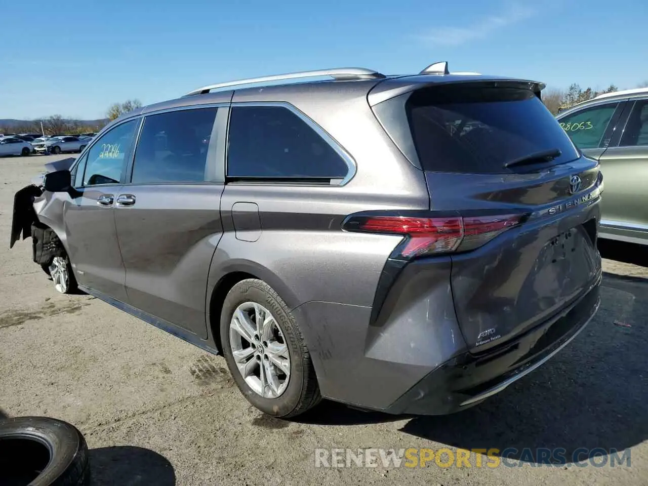 3 Фотография поврежденного автомобиля 5TDESKFC9MS009120 TOYOTA SIENNA 2021