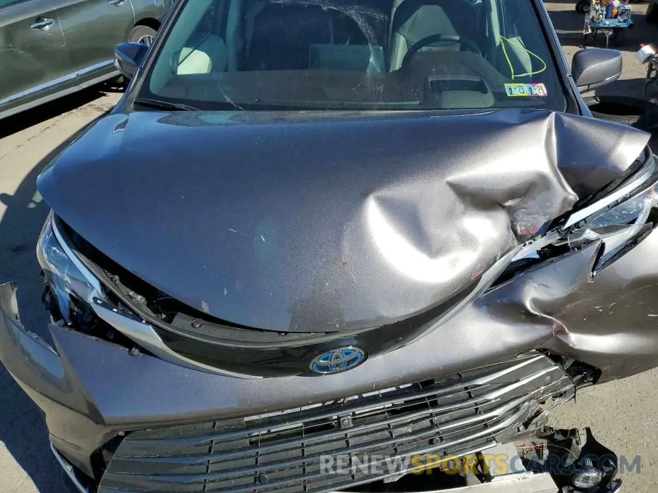 7 Фотография поврежденного автомобиля 5TDESKFC9MS009120 TOYOTA SIENNA 2021