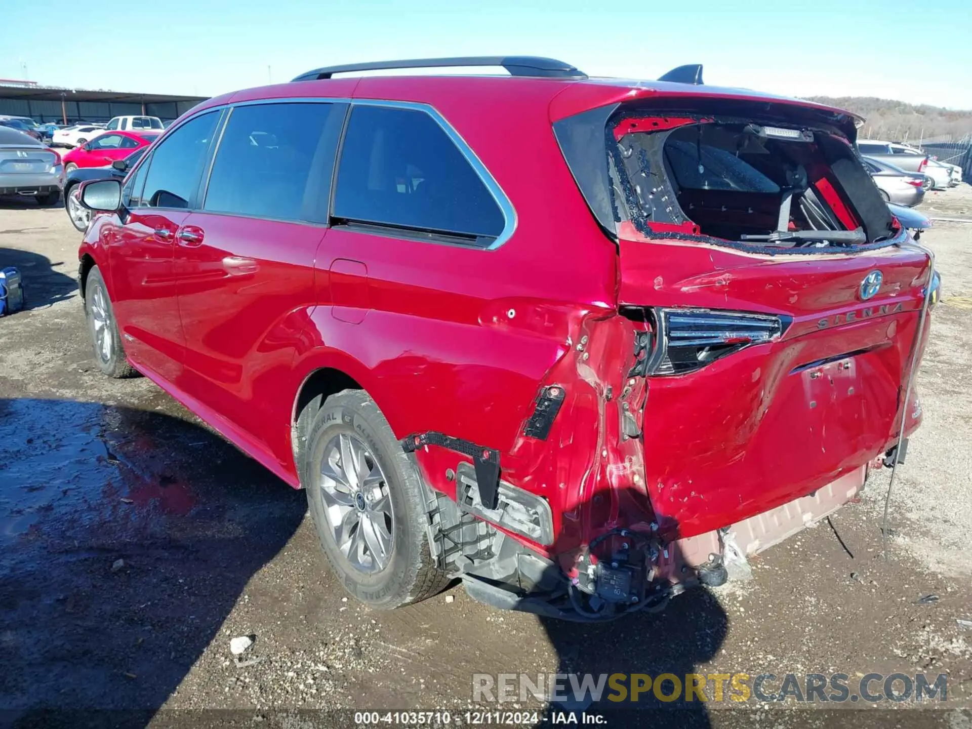 3 Фотография поврежденного автомобиля 5TDJRKEC0MS009616 TOYOTA SIENNA 2021